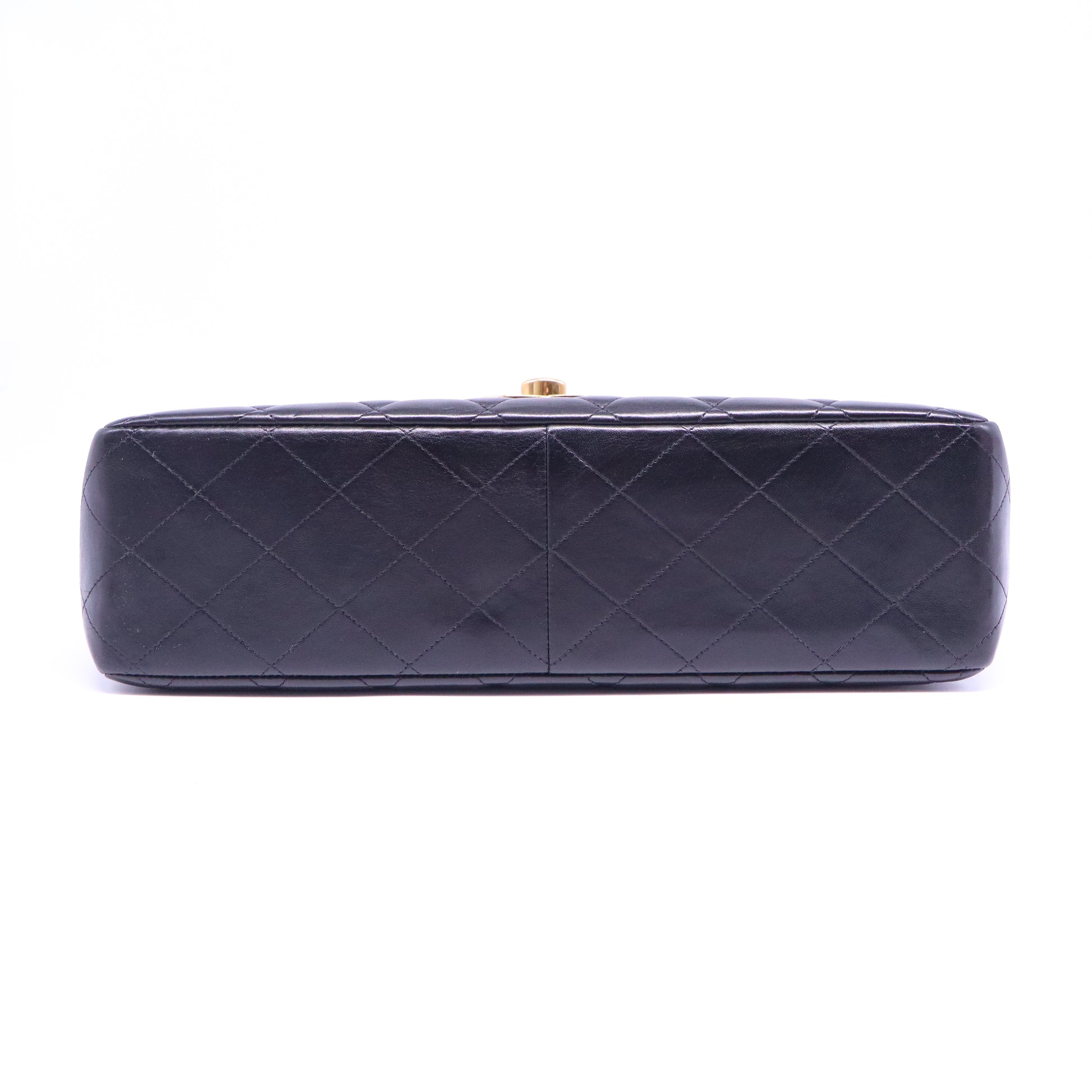 CHANEL Vintage Black Lambskin Maxi Classic Flap Bag B21263
