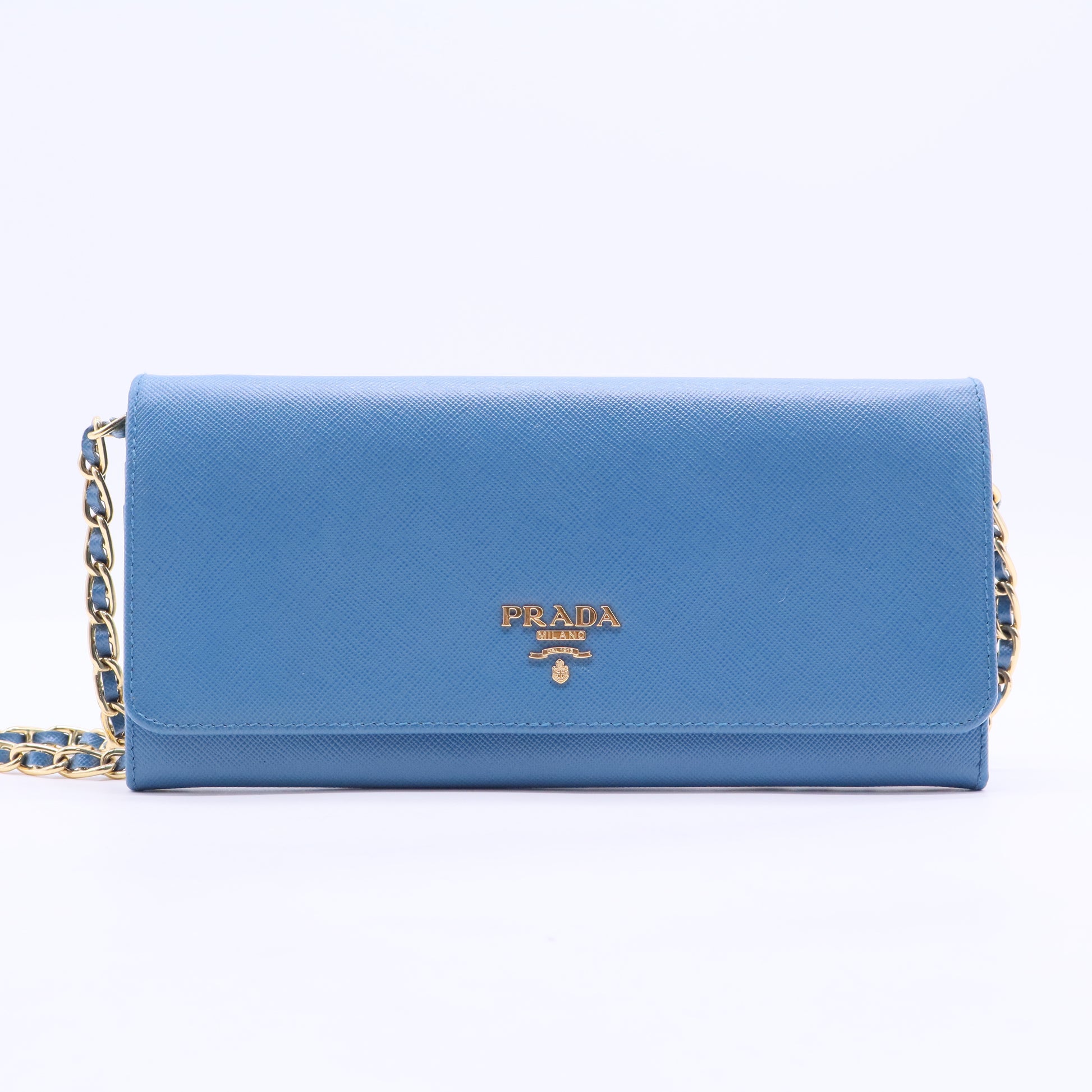 Wallet on Chain Saffiano Leather
