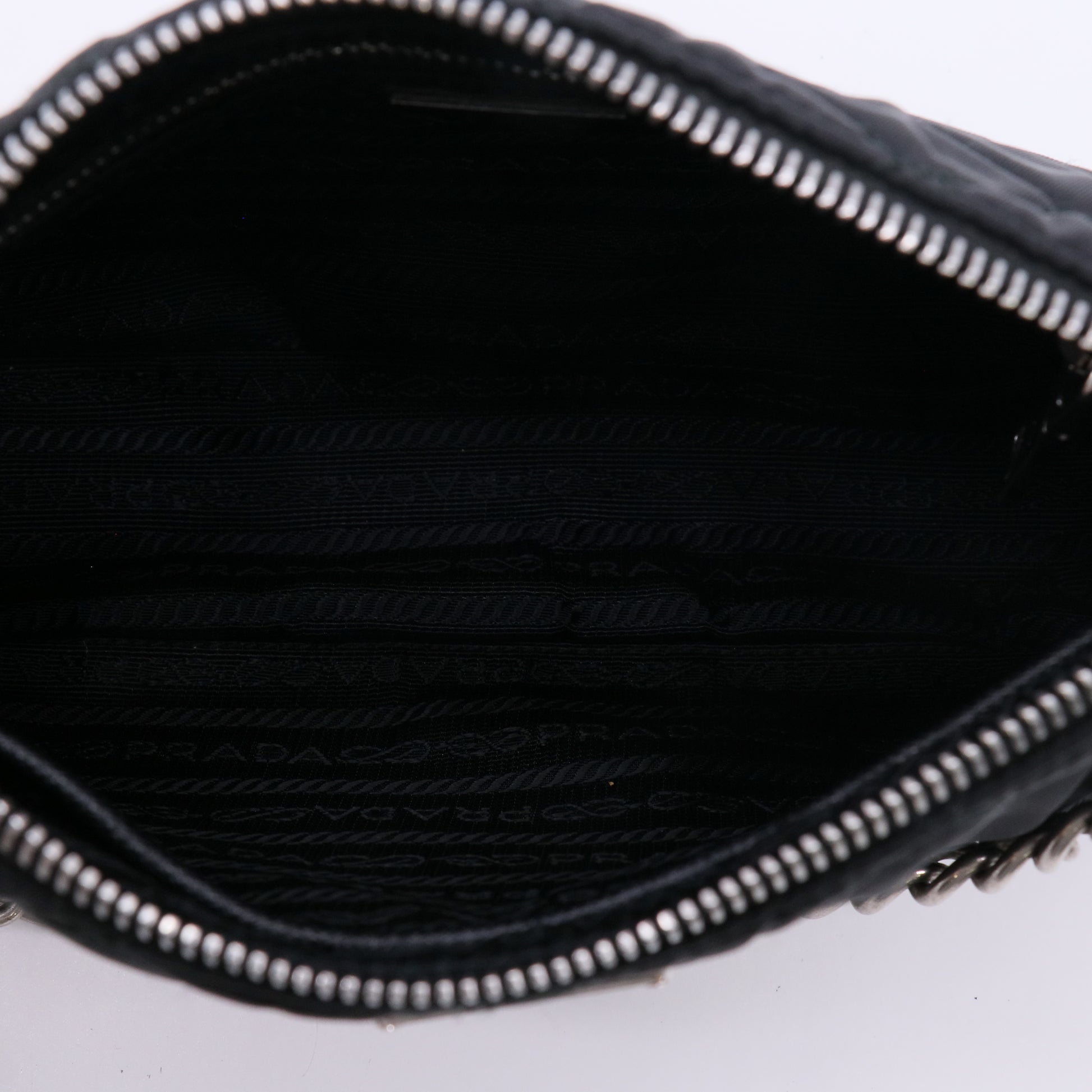 Prada Tessuto Impuntu Quilted Chain Shoulder Bag Twins LDZ536