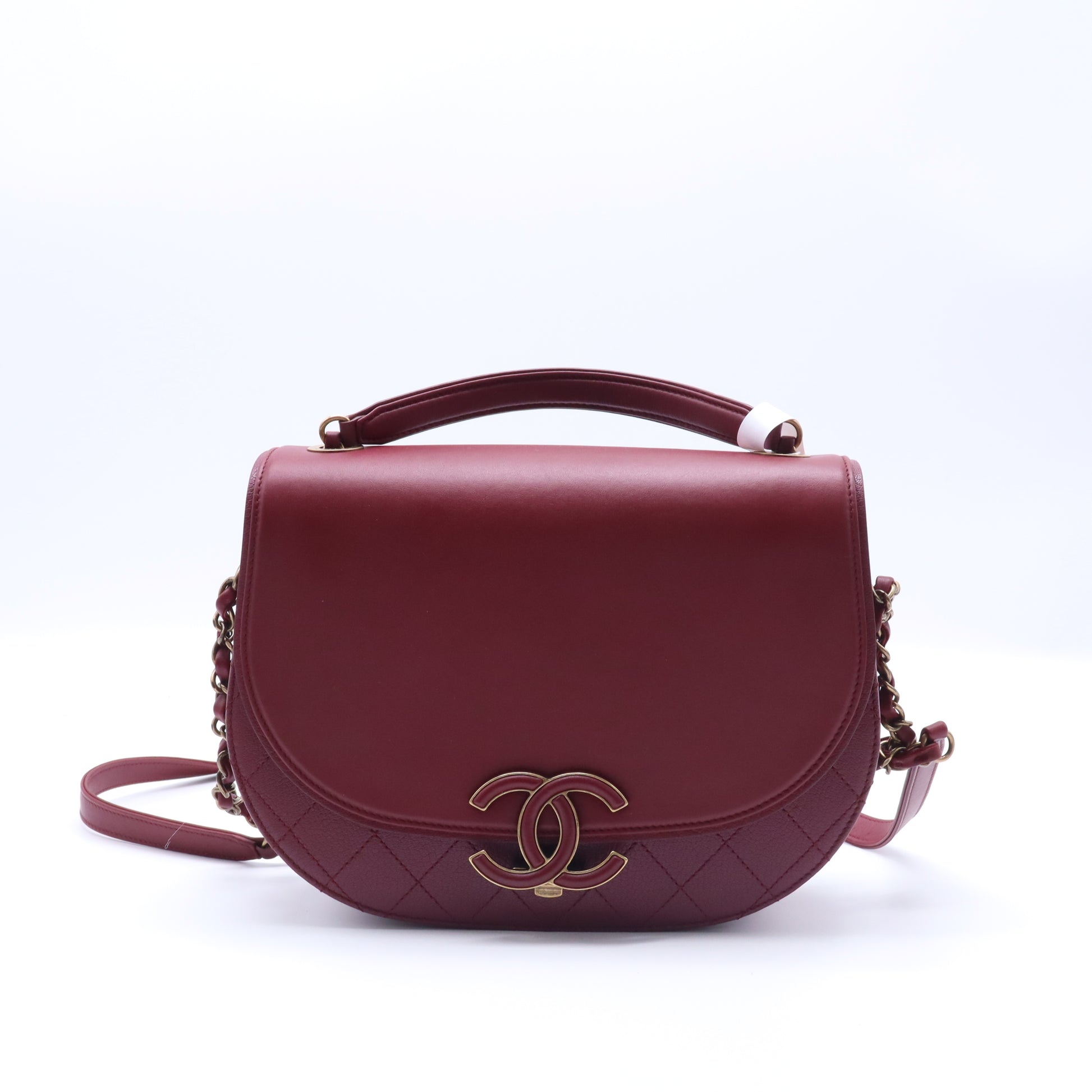 Coco Curve Flap Messenger Calfskin and Quilted Goatskin Medium twins B22341