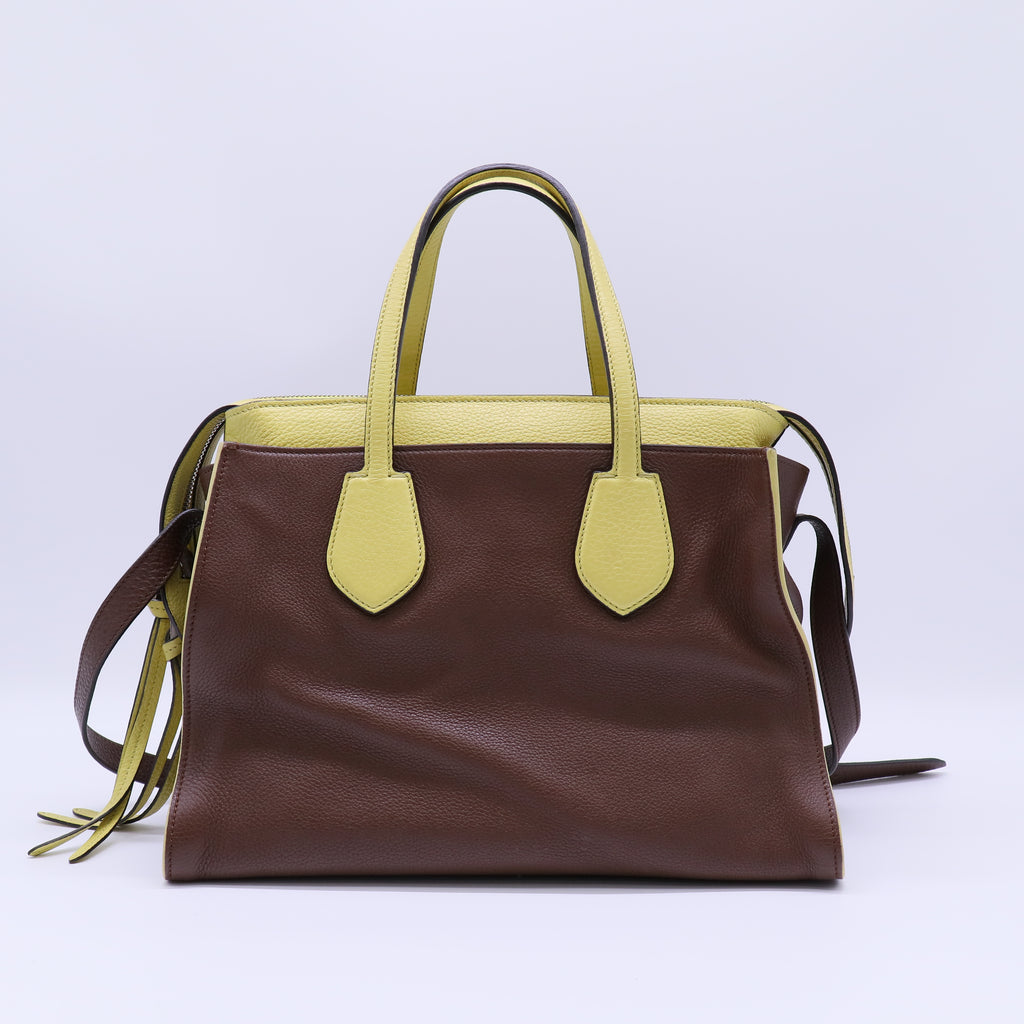 Gucci Ramble Layered Tote Pebbled Leather Medium B21477