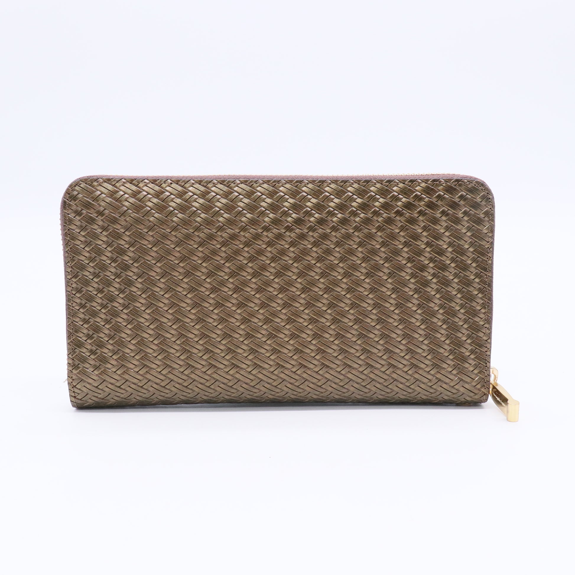 Monogram Print Wallet with Zip Closure Twins LDJ3113