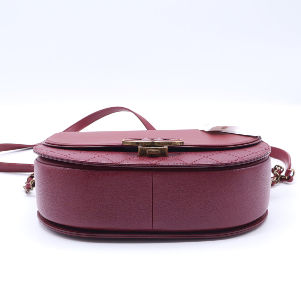 Coco Curve Flap Messenger Calfskin and Quilted Goatskin Medium twins B22341