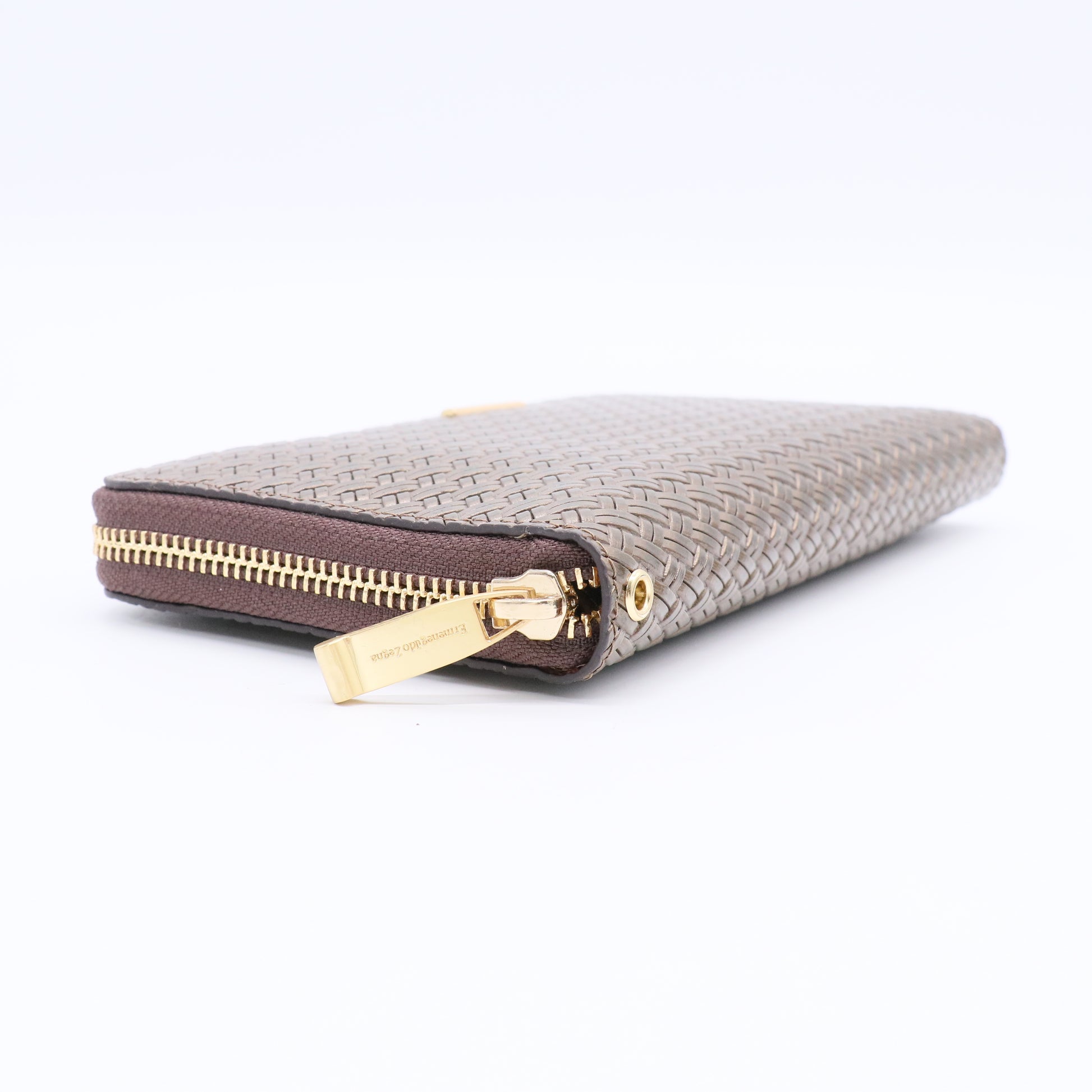 Monogram Print Wallet with Zip Closure Twins LDJ3113
