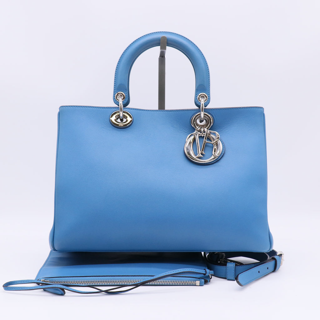 Christian Dior Smooth Calfskin Medium Diorissimo Tote Bag Twins LDZ532