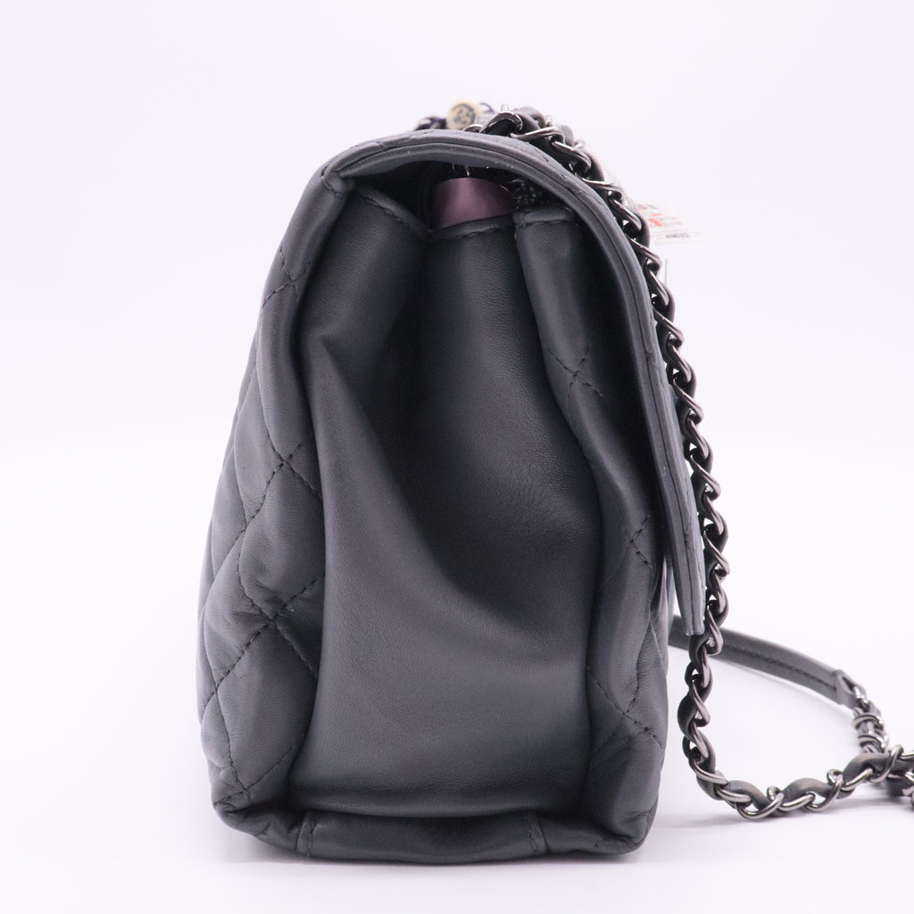 Coco Loop Flap Bag Quilted Lambskin Jumbo twins