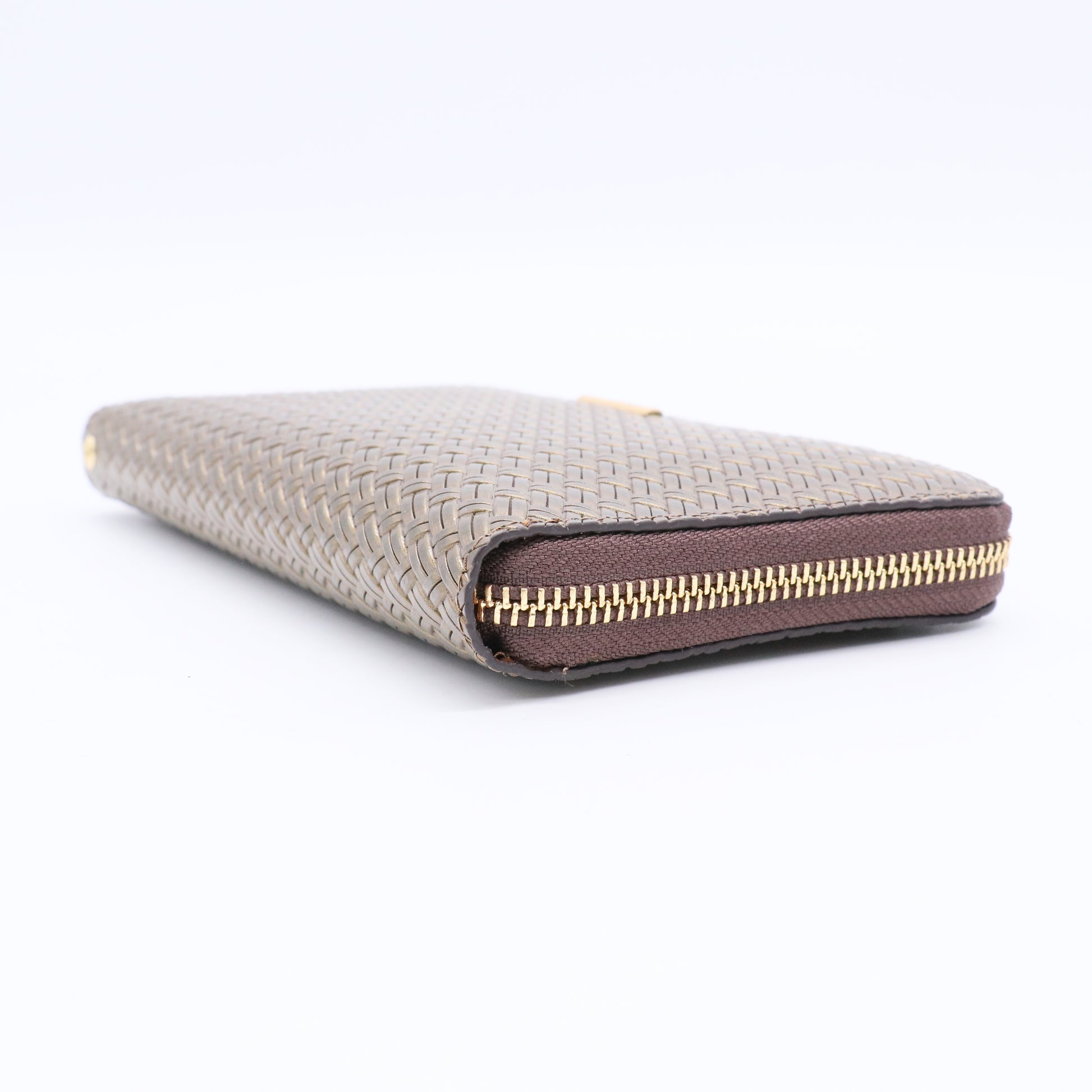 Monogram Print Wallet with Zip Closure Twins LDJ3113