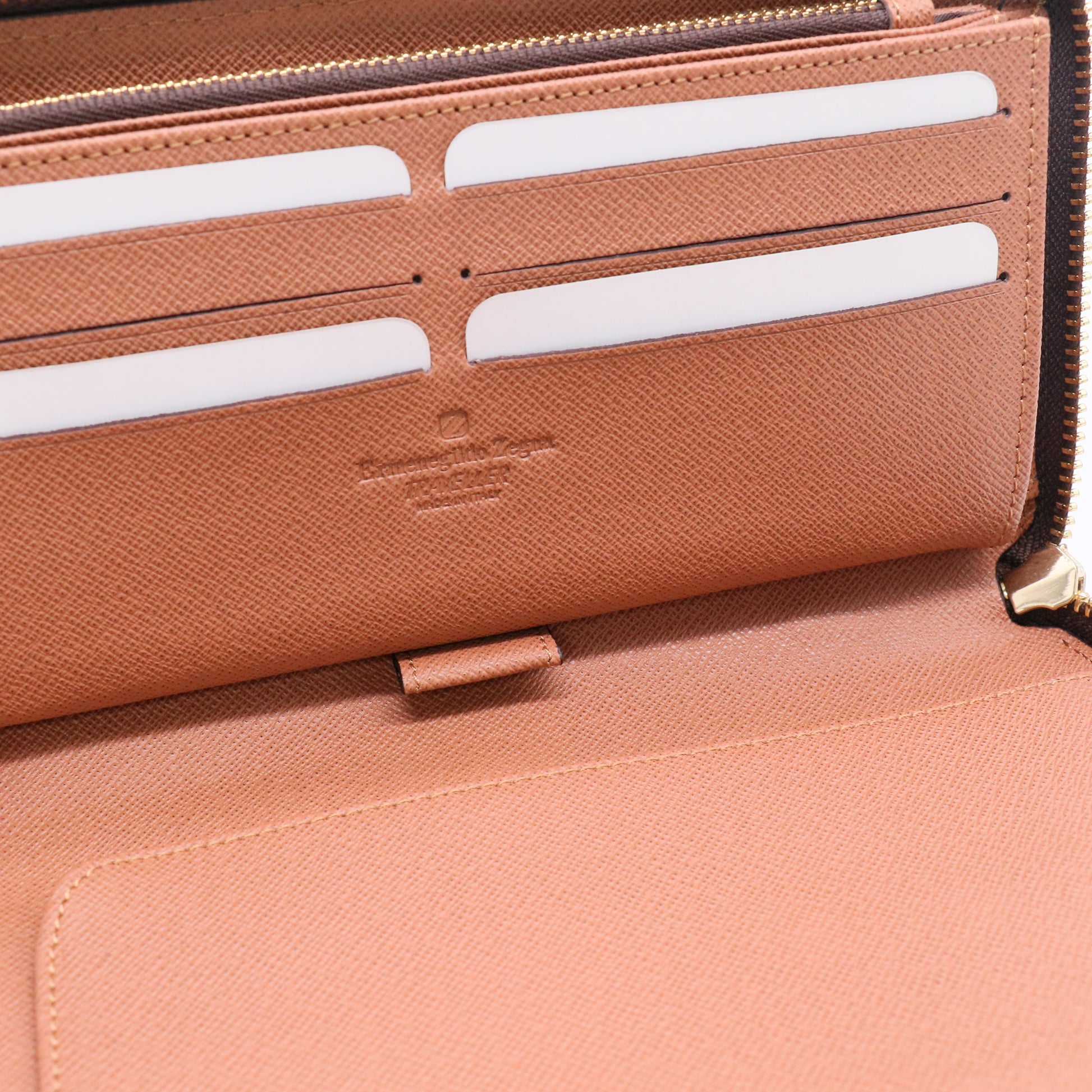 Monogram Print Wallet with Zip Closure Twins LDJ3113