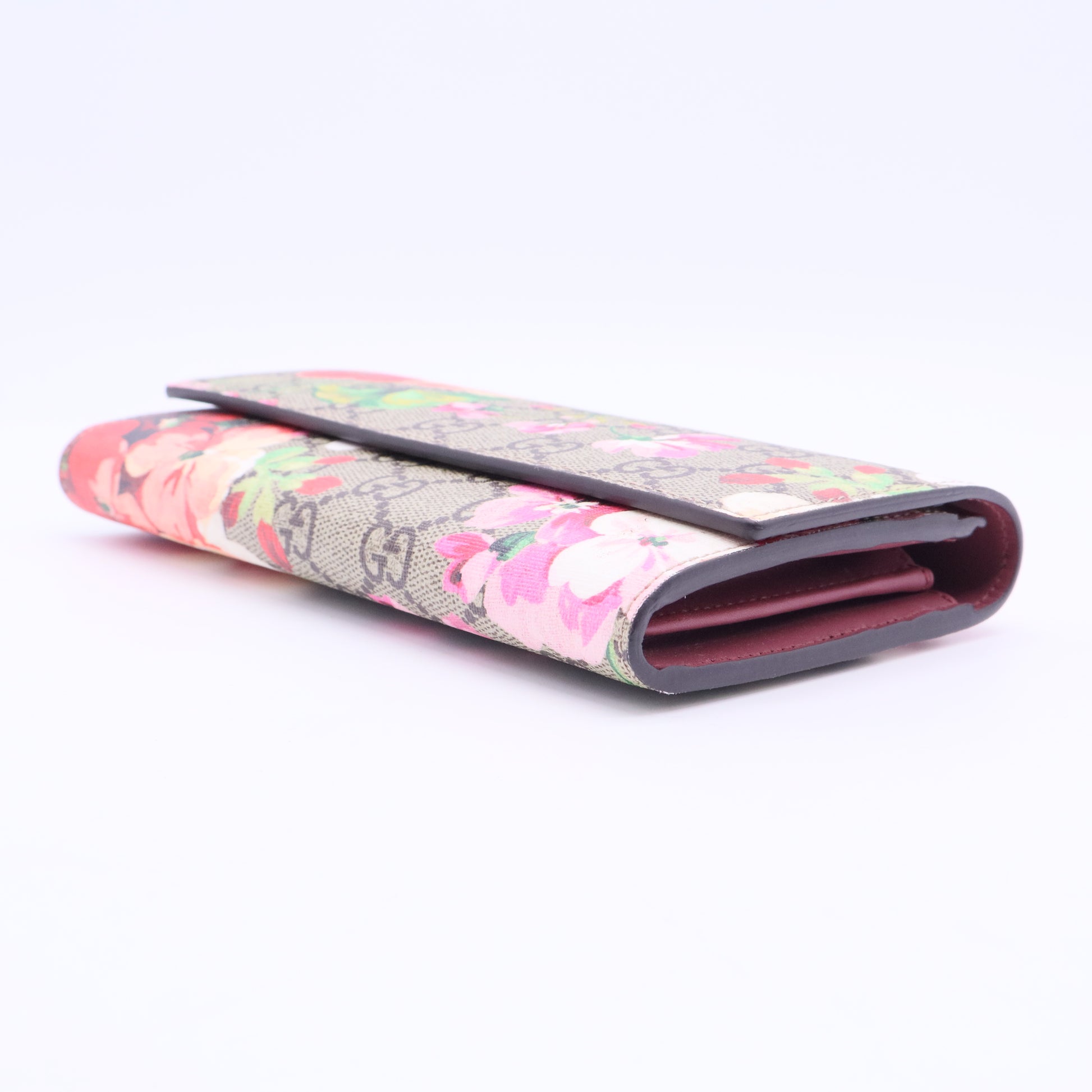 Canvas Floral Print Continental Wallet