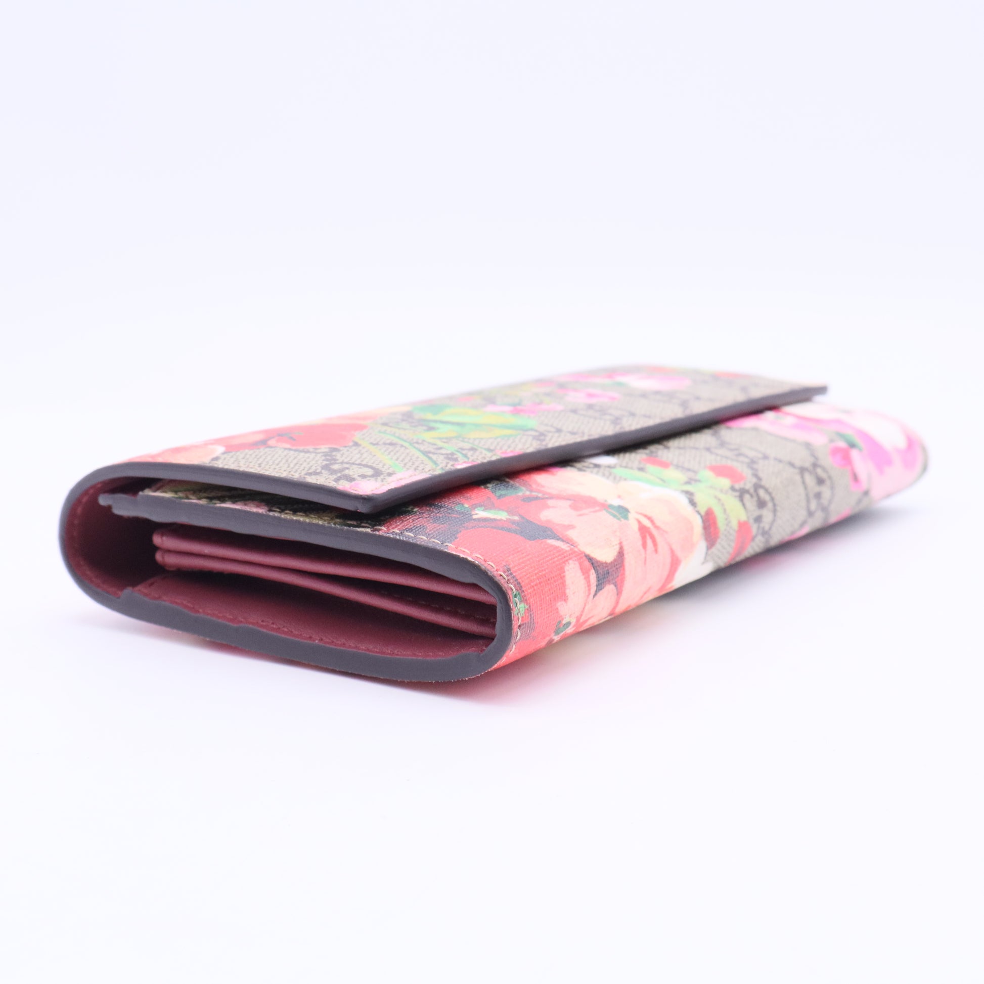 Canvas Floral Print Continental Wallet