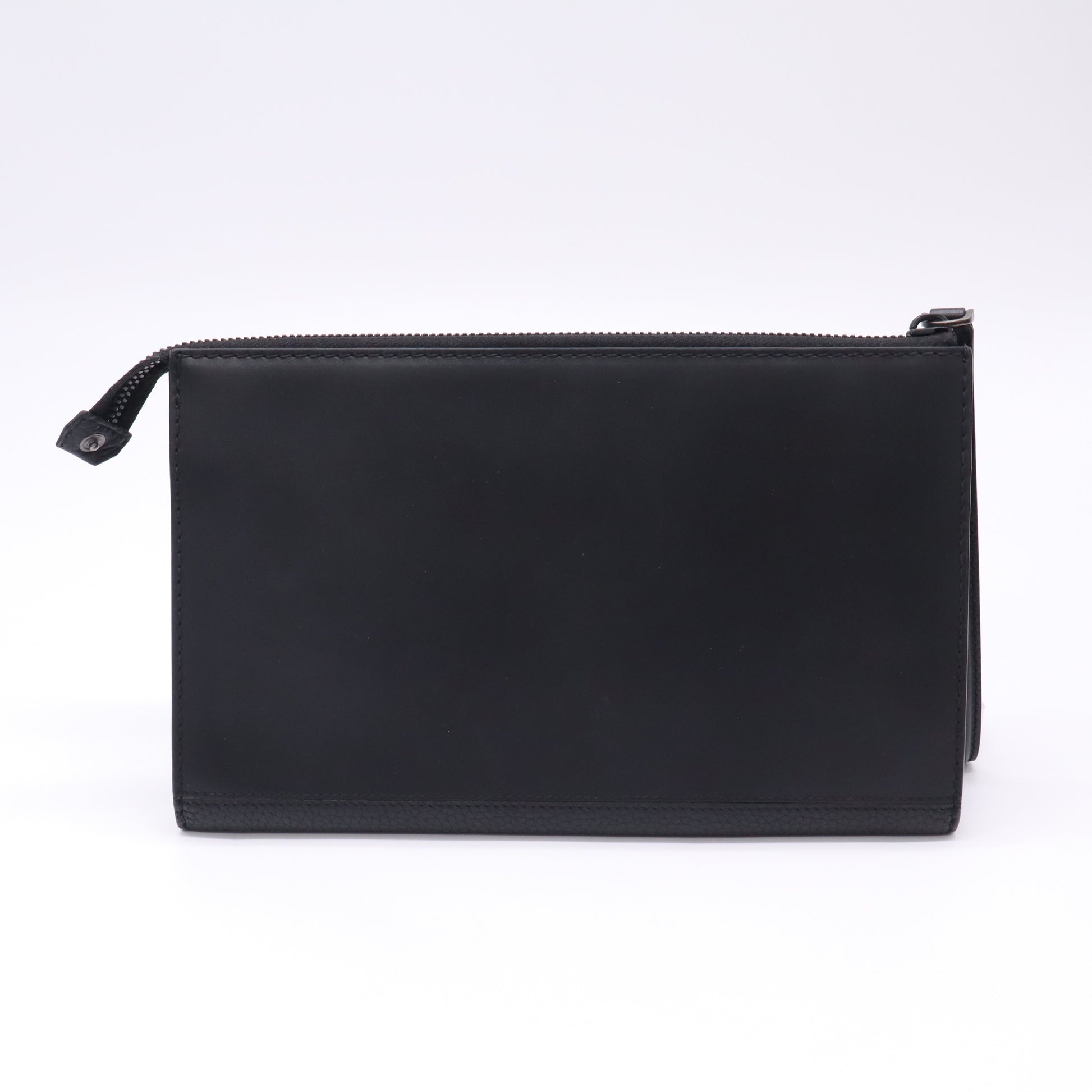 Ferragamo Gancini Embossed Leather Wristlet Pouch W22747