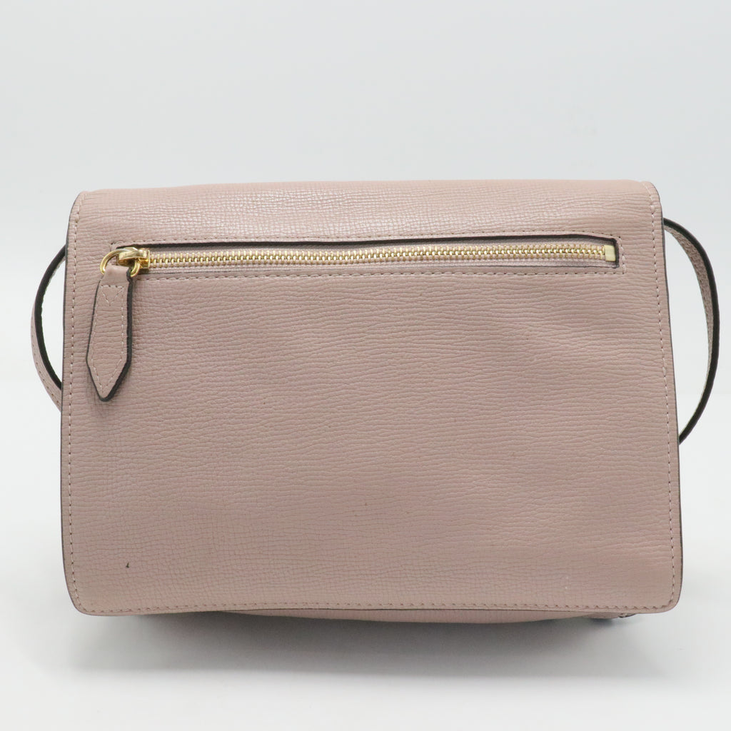 Derby Calfskin House Check Small Macken Crossbody Bag Pale Orchid