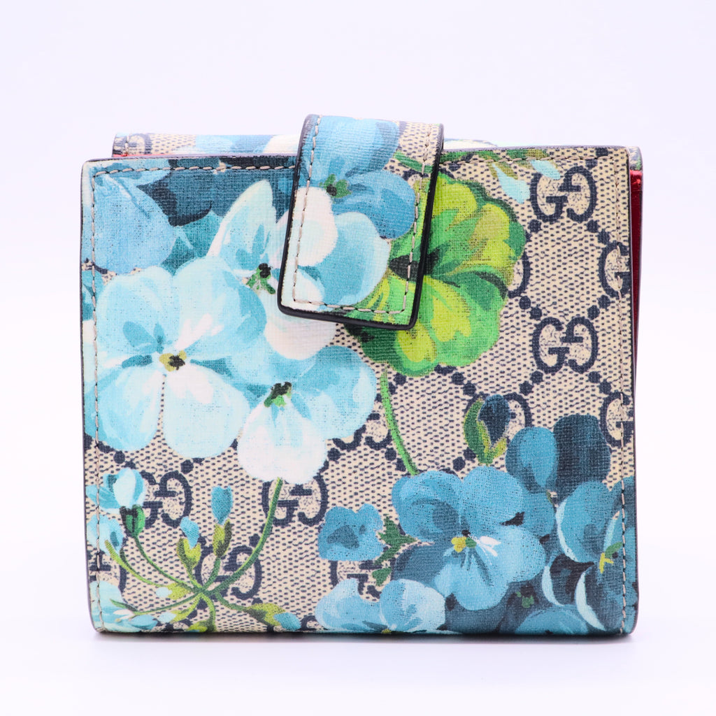 GG Blooms French Flap wallet