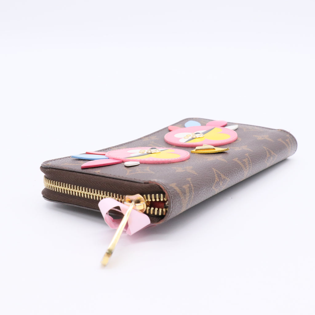 Louis Vuitton Monogram Canvas and Leather Owl Zippy Wallet Twins