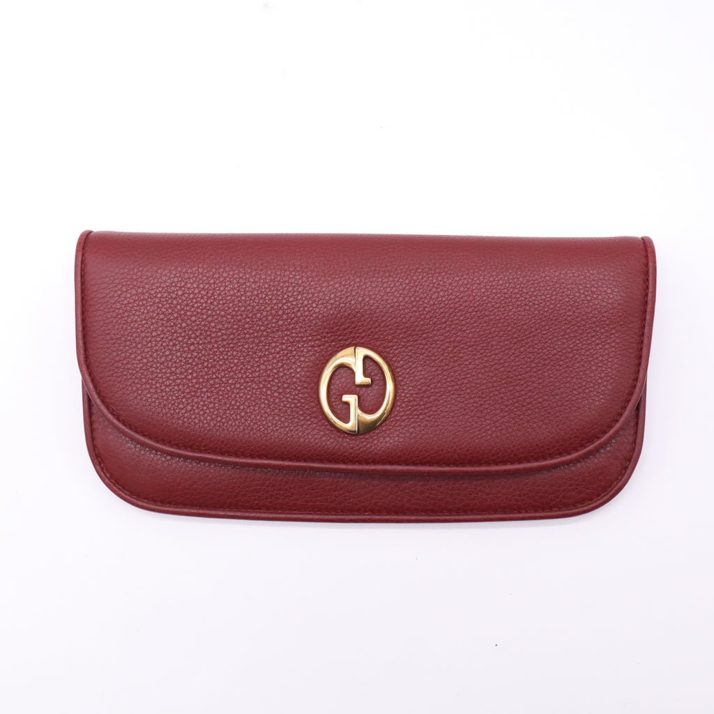Red Leather 1973 Clutch W22772