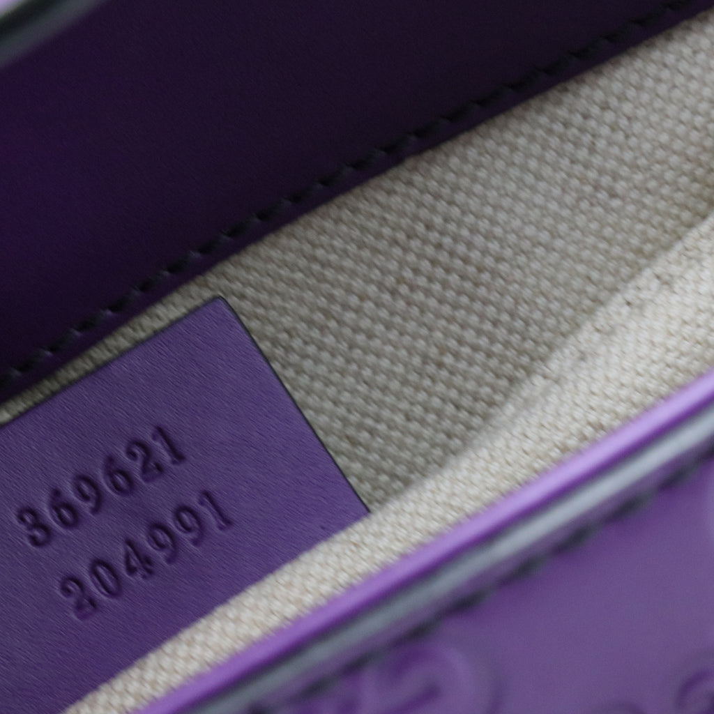 Guccissima Small Emily Chain Shoulder Bag Purple