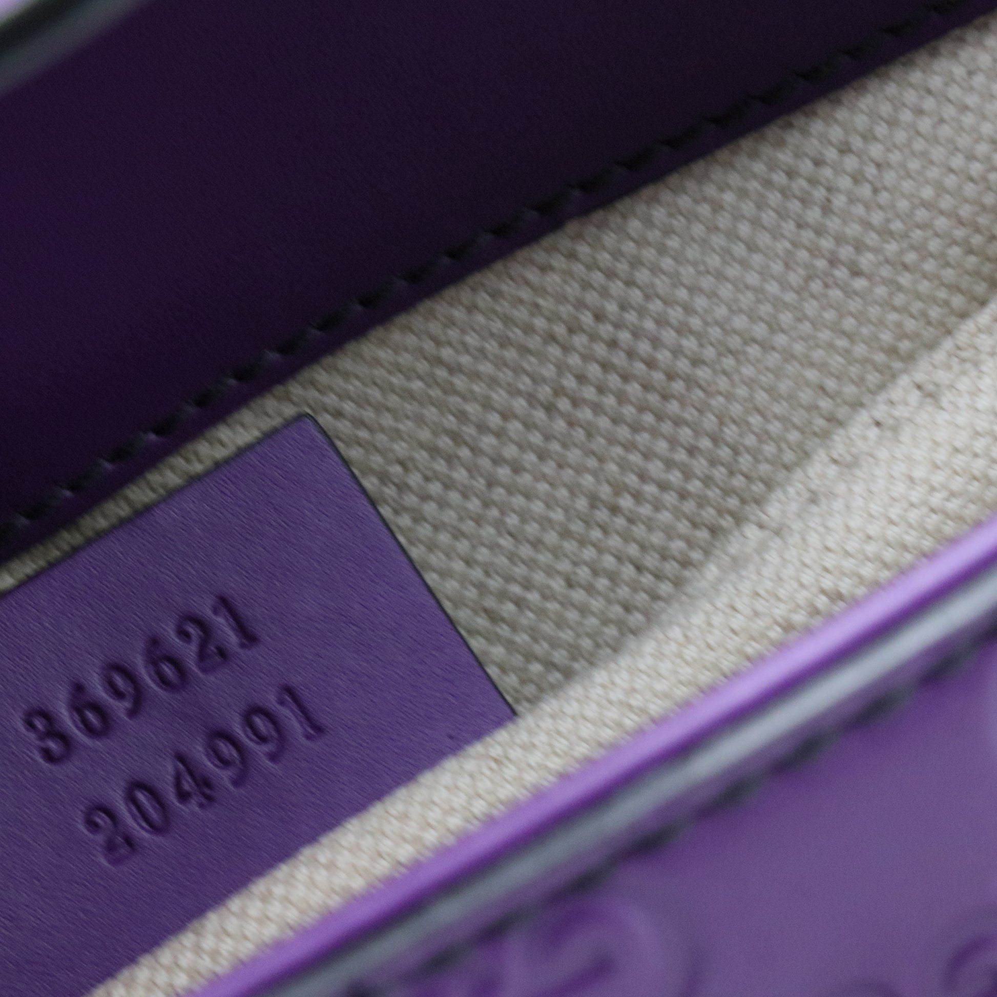 Guccissima Small Emily Chain Shoulder Bag Purple