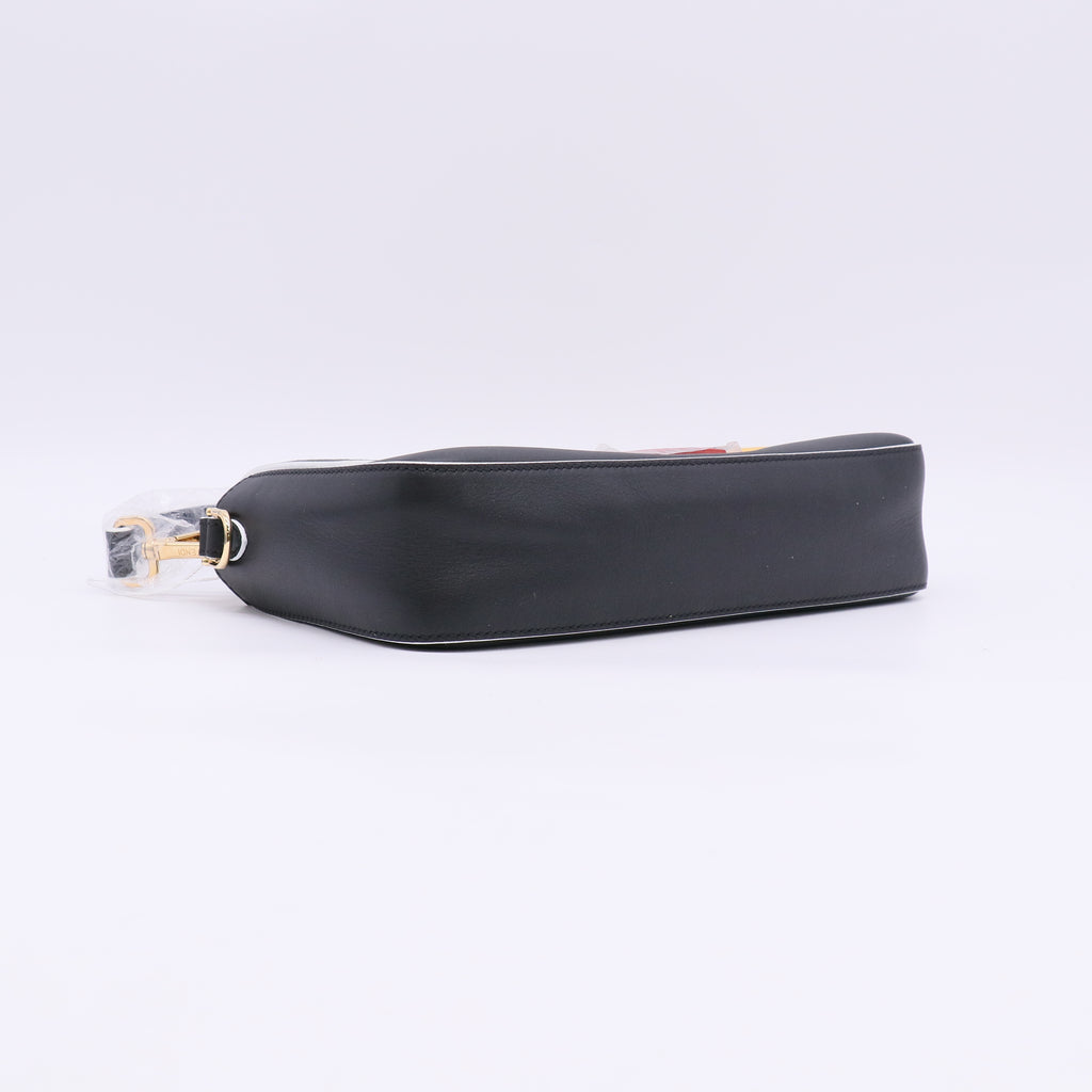 Fendi Vitello Dolce Elite Monster Eyes Bi-Color Baguette twins LDJ5713