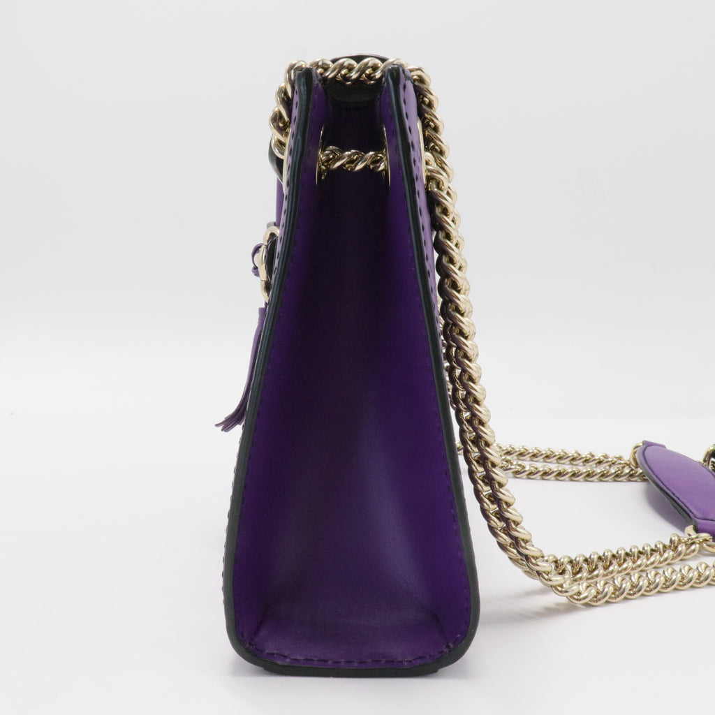 Guccissima Small Emily Chain Shoulder Bag Purple
