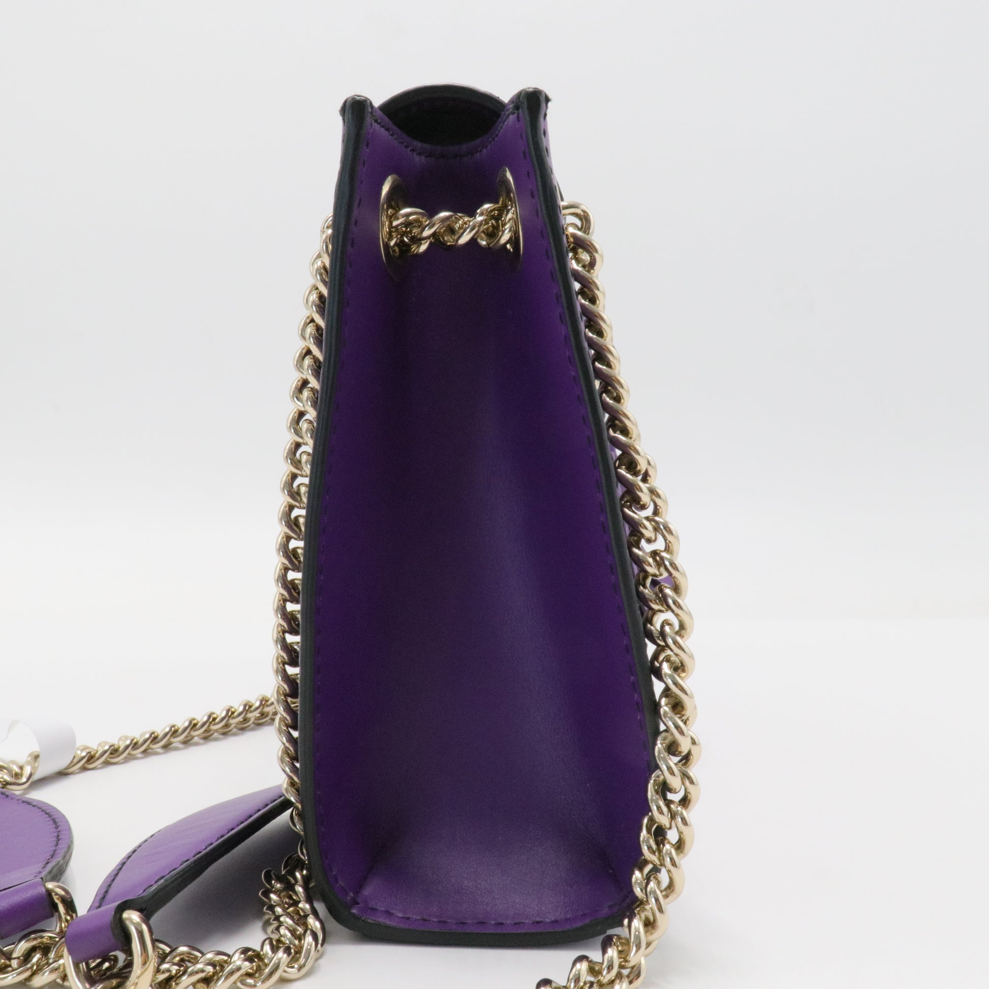 Guccissima Small Emily Chain Shoulder Bag Purple