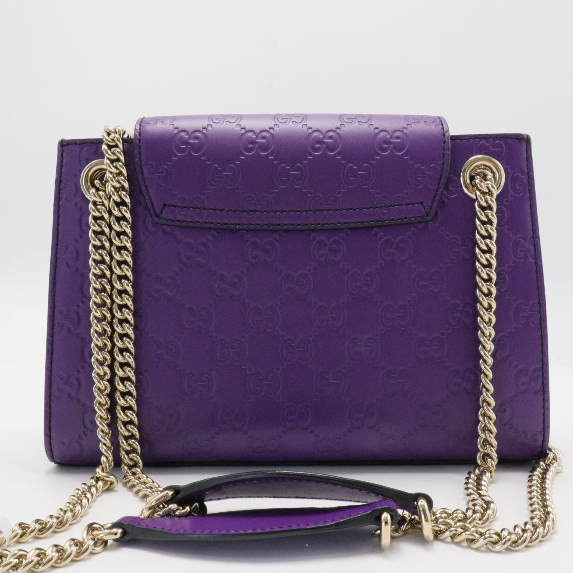 Guccissima Small Emily Chain Shoulder Bag Purple