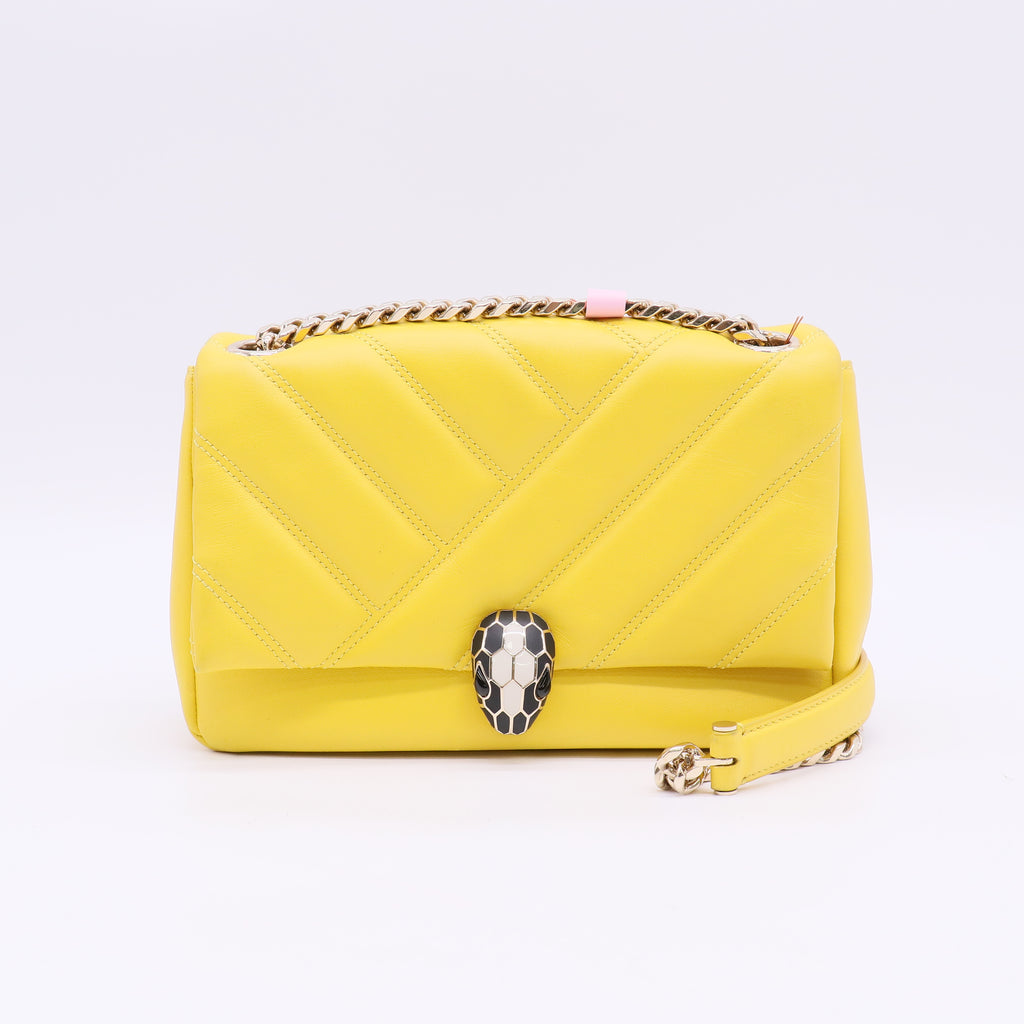 BVLGARI Serpenti Forever Leather Crossbody Bag twins LDJ5722