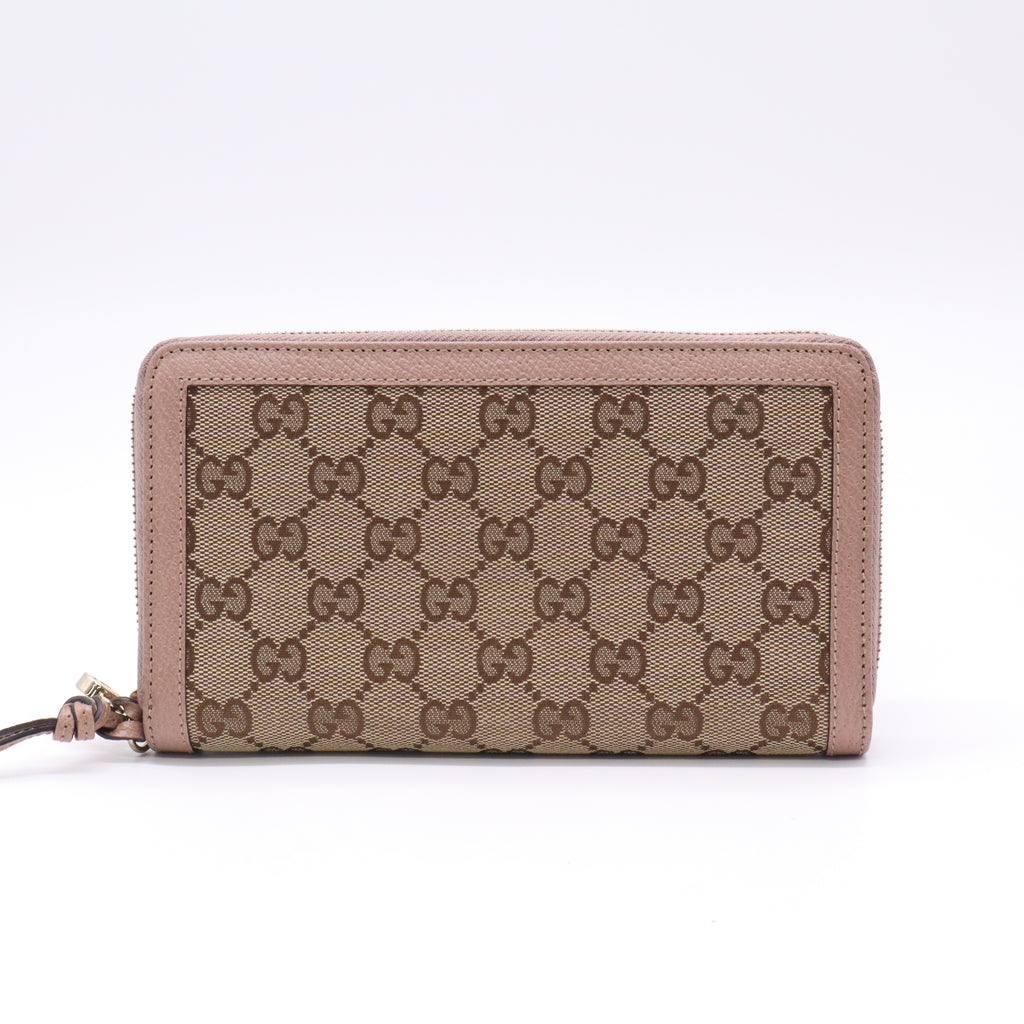 Gucci GG Canvas Zip Around Wallet W22756