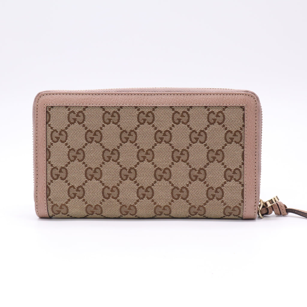 Gucci GG Canvas Zip Around Wallet W22756