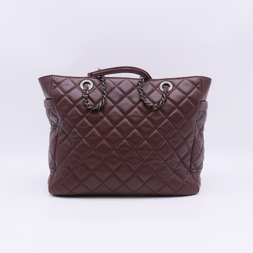 Chanel Quilted Lambskin Chain Shopping Tote Bag B23365