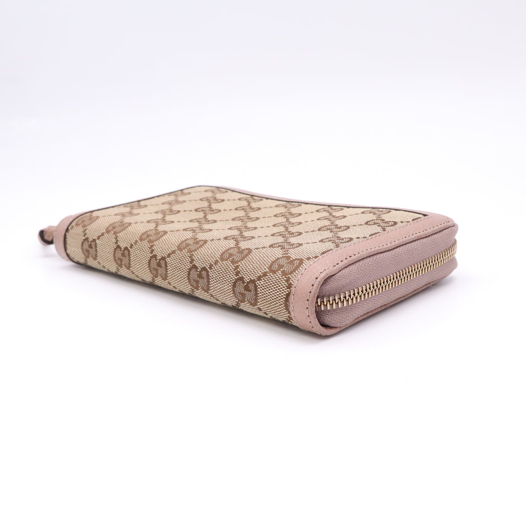Gucci GG Canvas Zip Around Wallet W22756