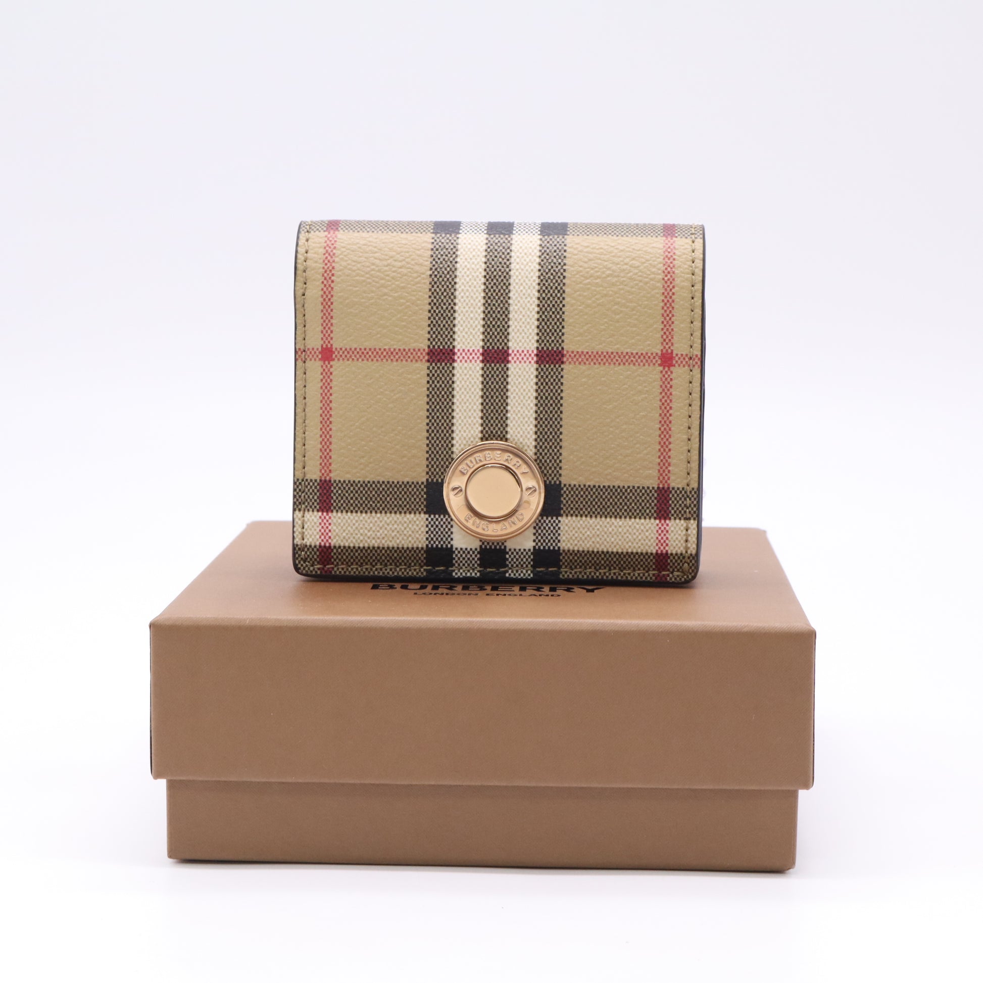 Burberry Vintage Check Folding Wallet W22774