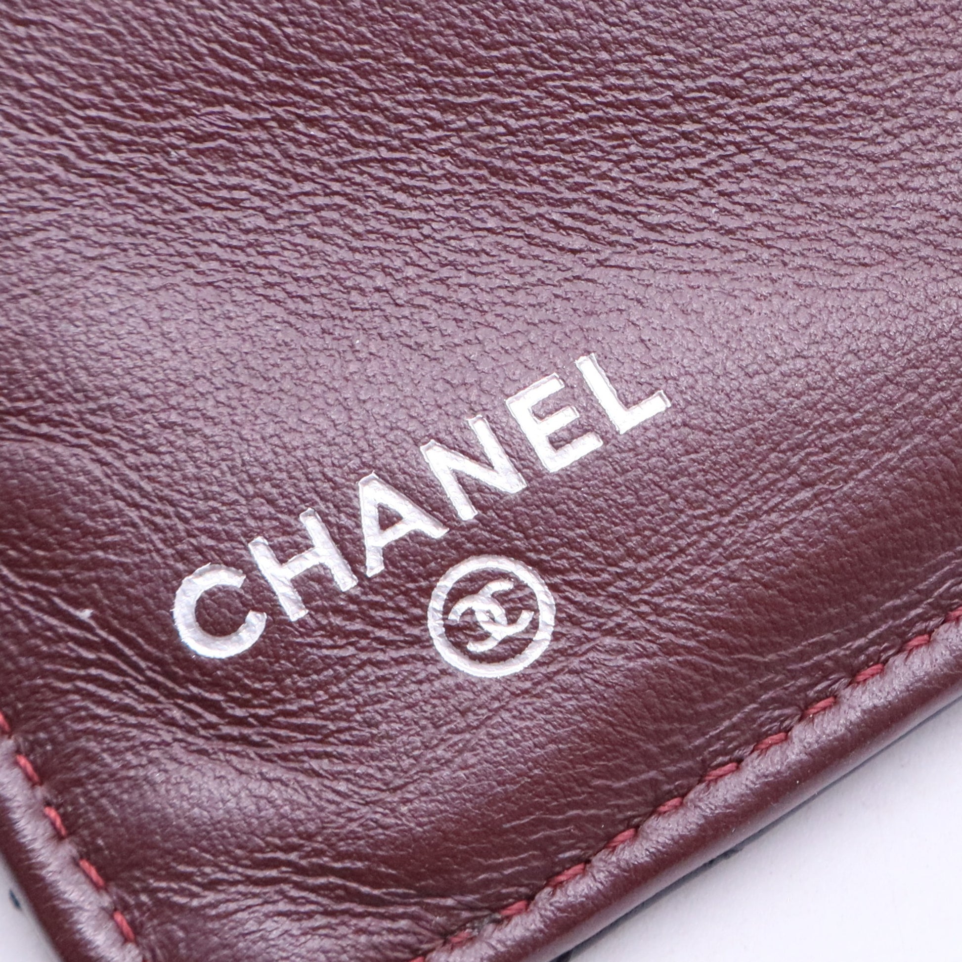 Black Lambskin L-Zip Wallet