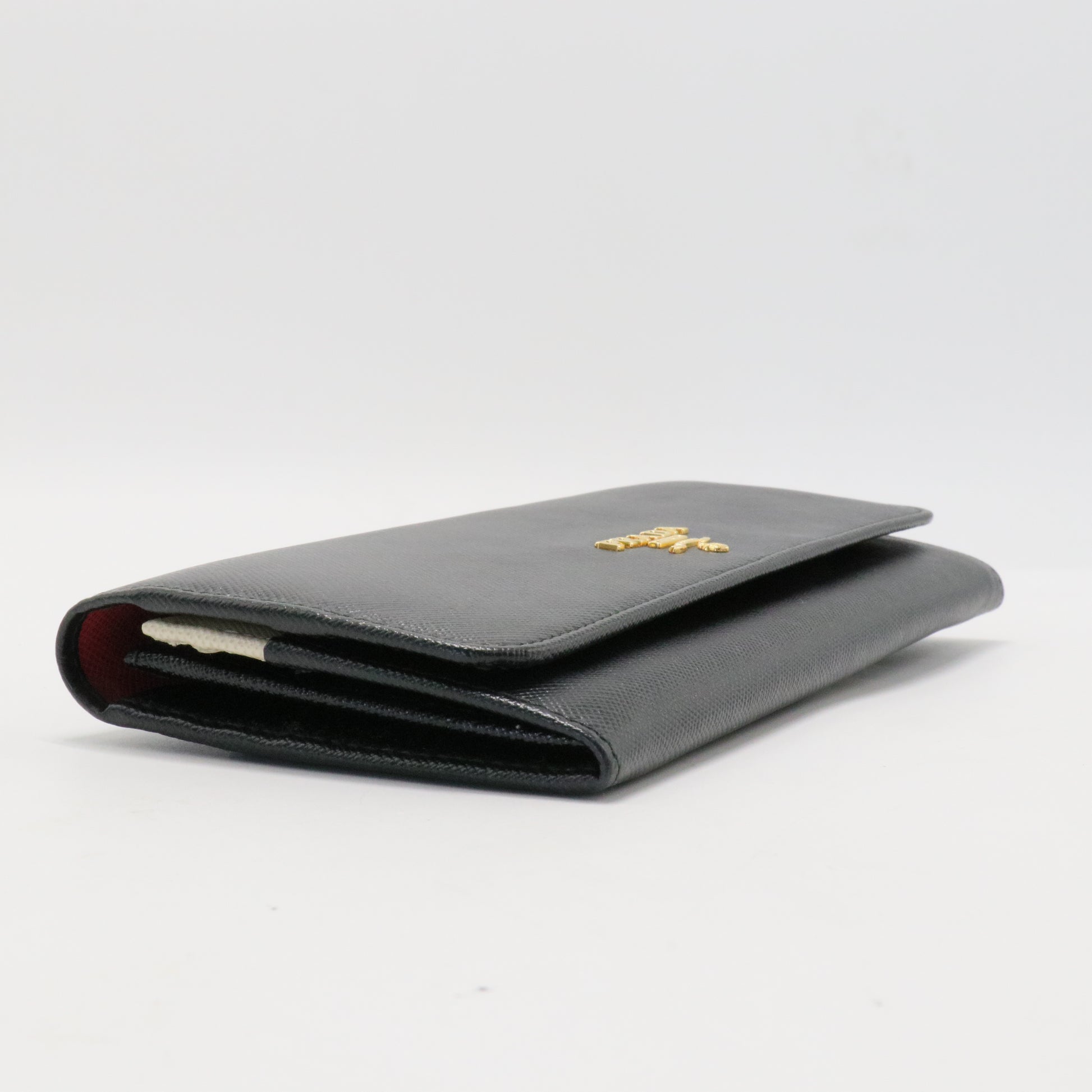 Saffiano Black Long Wallet