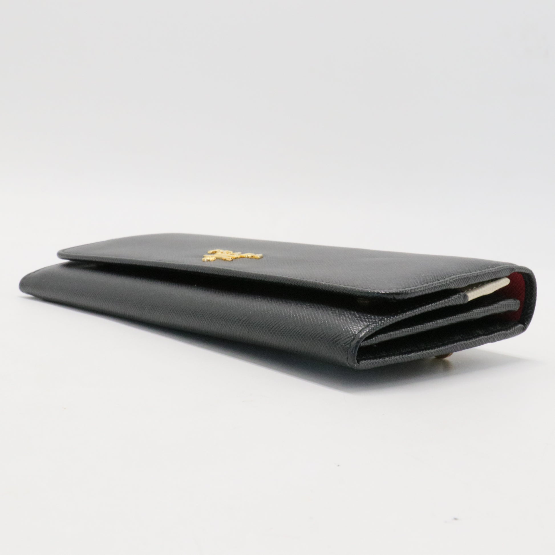 Saffiano Black Long Wallet