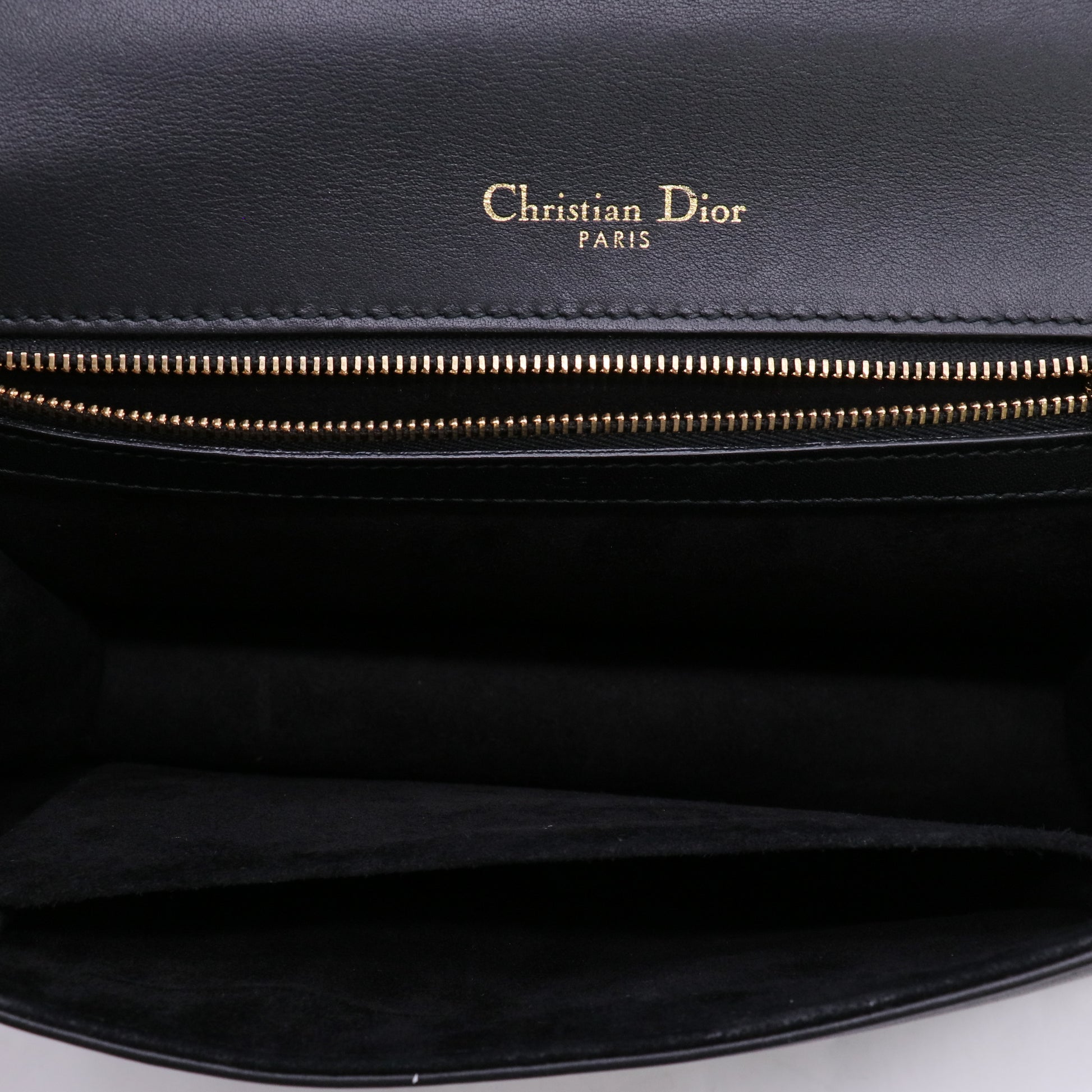 Medium Diorama Bag Black Lambskin Gold Studded twins LDJ5720