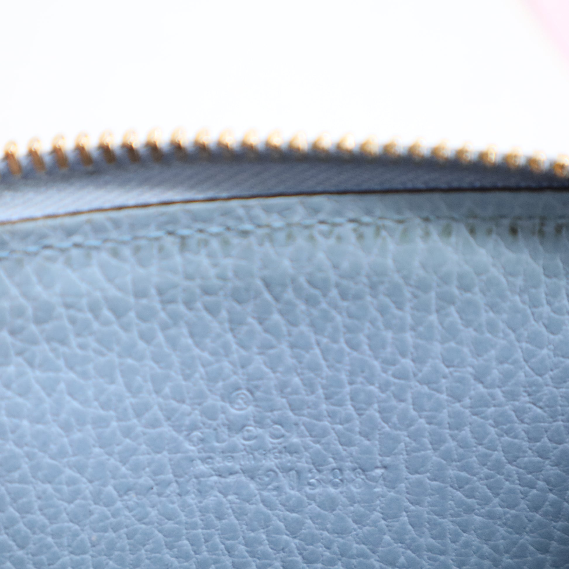 Gucci Original Leather Dollar Calf Wallet in Mineral Blue