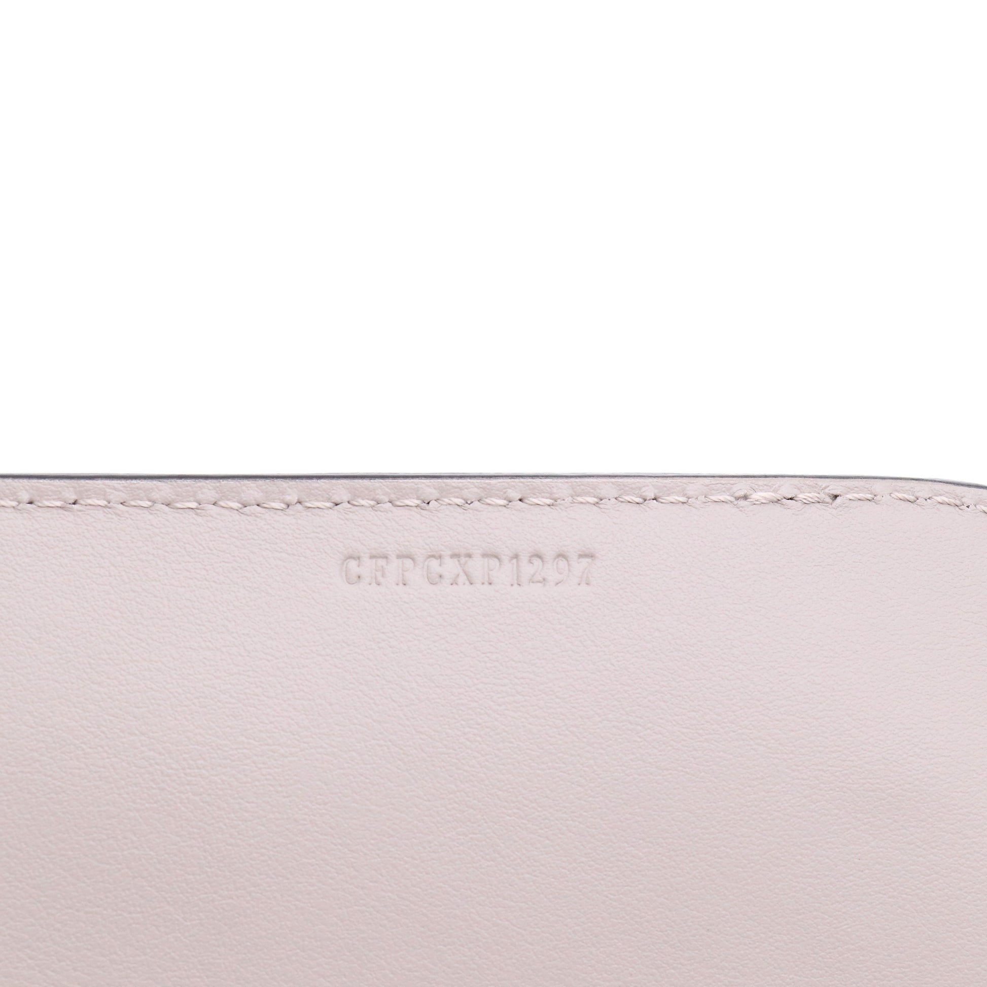 Burberry Grey/White Pebbled Leather Medium Belt Bag Twins LDJ3115