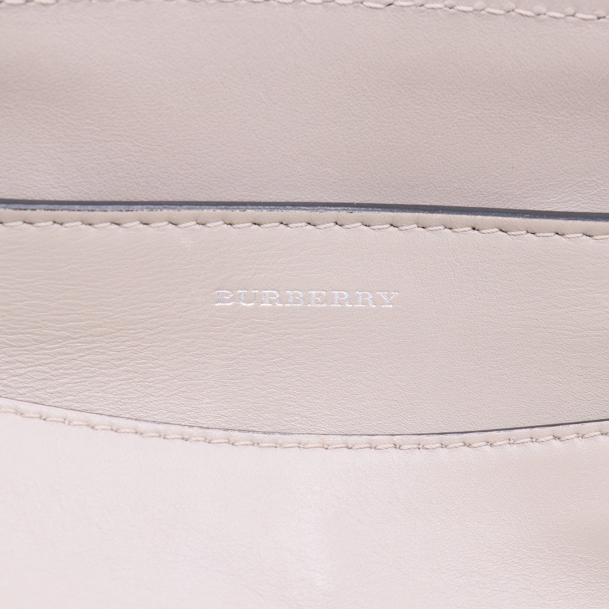 Burberry Grey/White Pebbled Leather Medium Belt Bag Twins LDJ3115