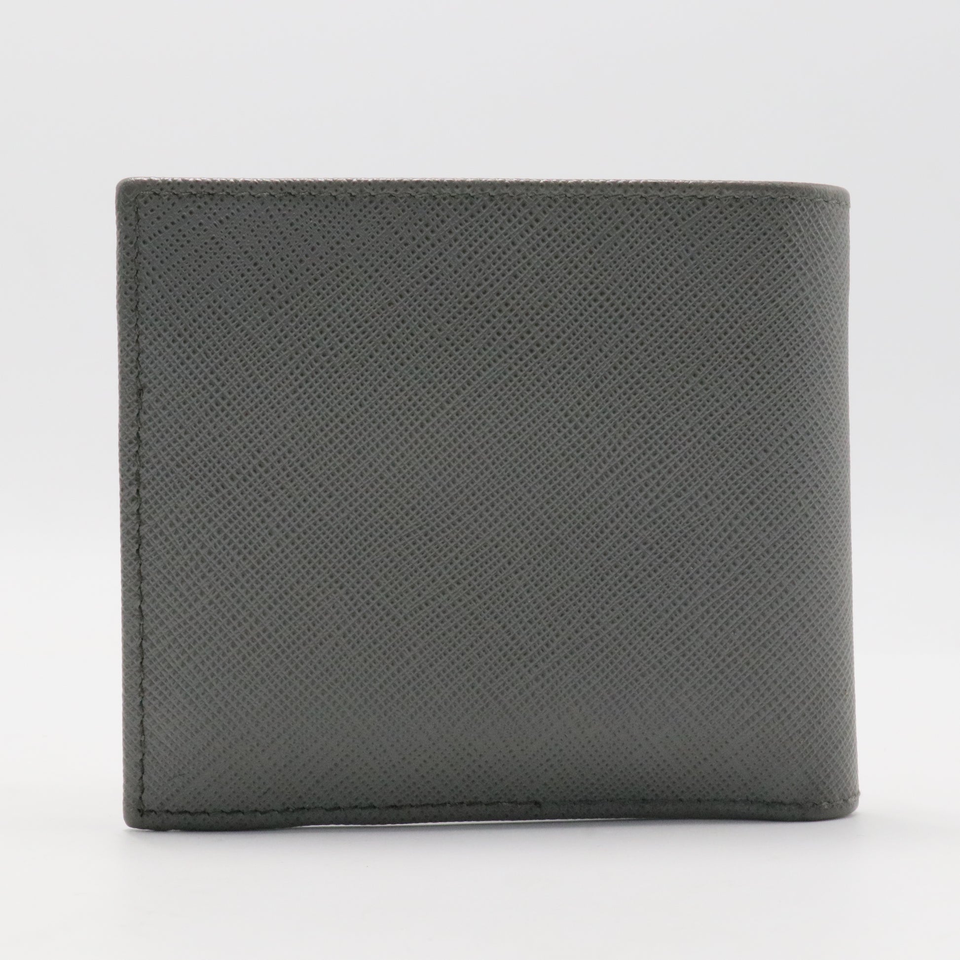 PRADA GREY SAFFIANO BIFOLD WALLET
