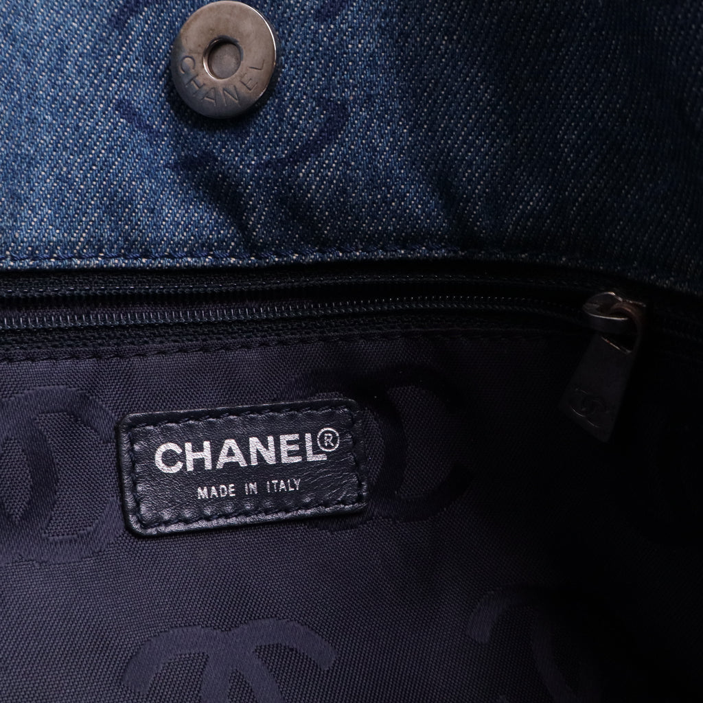 Vintage CC Tote Denim Large