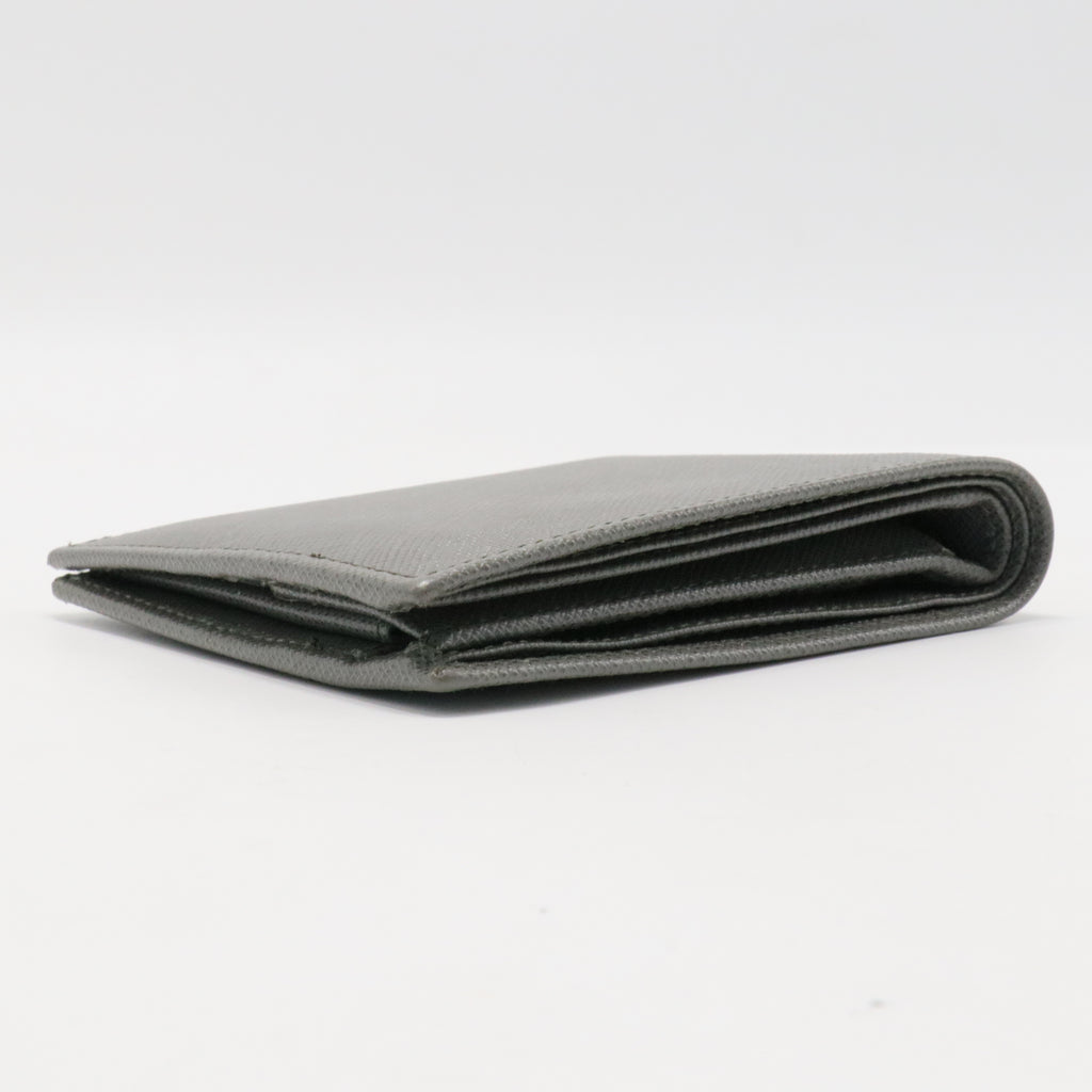 PRADA GREY SAFFIANO BIFOLD WALLET