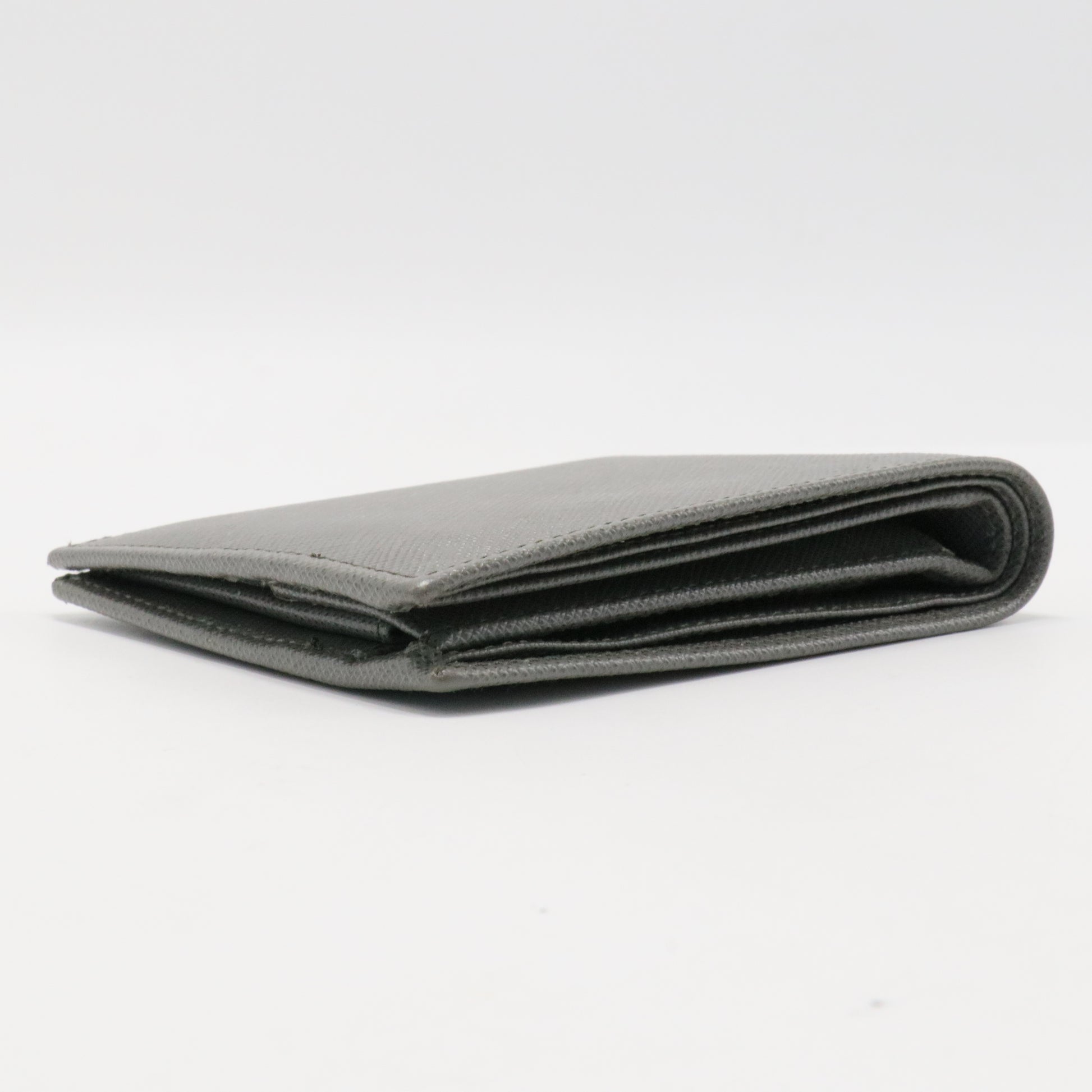 PRADA GREY SAFFIANO BIFOLD WALLET