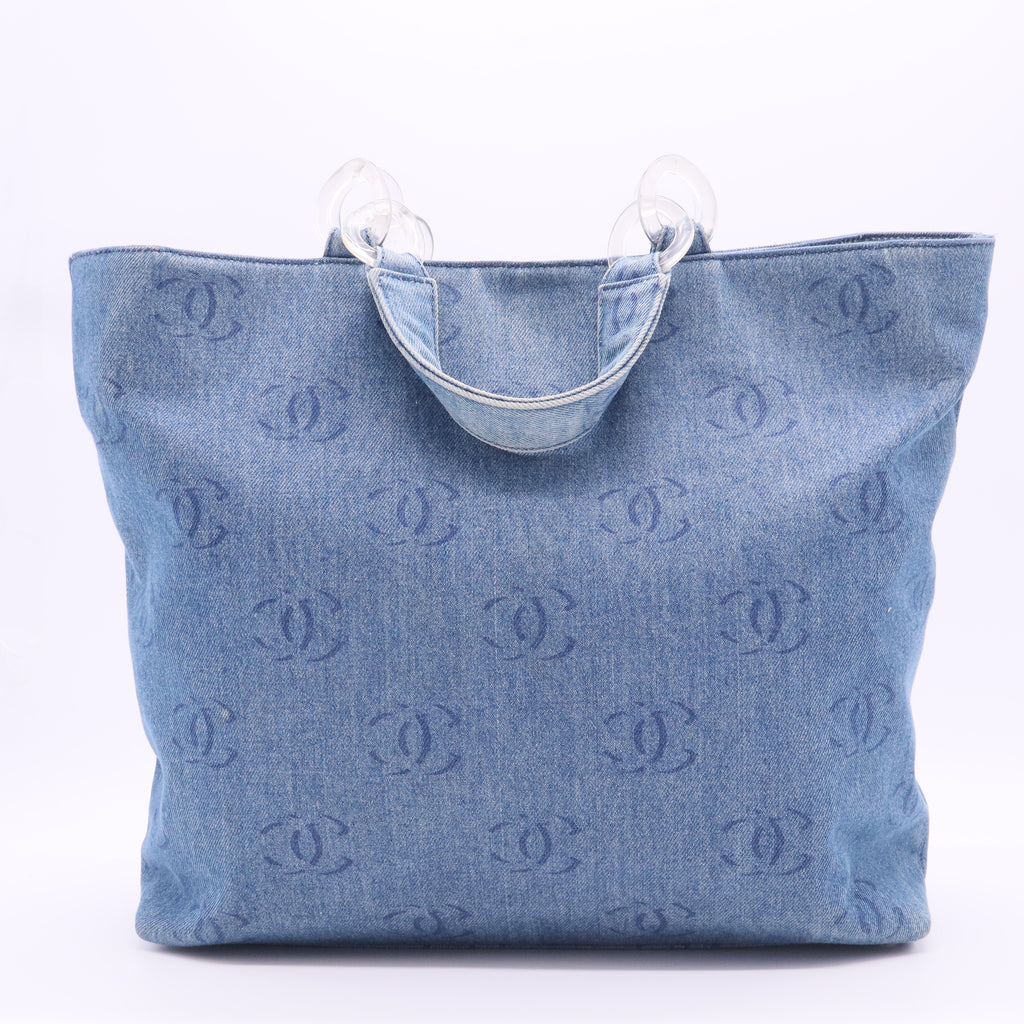 Vintage CC Tote Denim Large