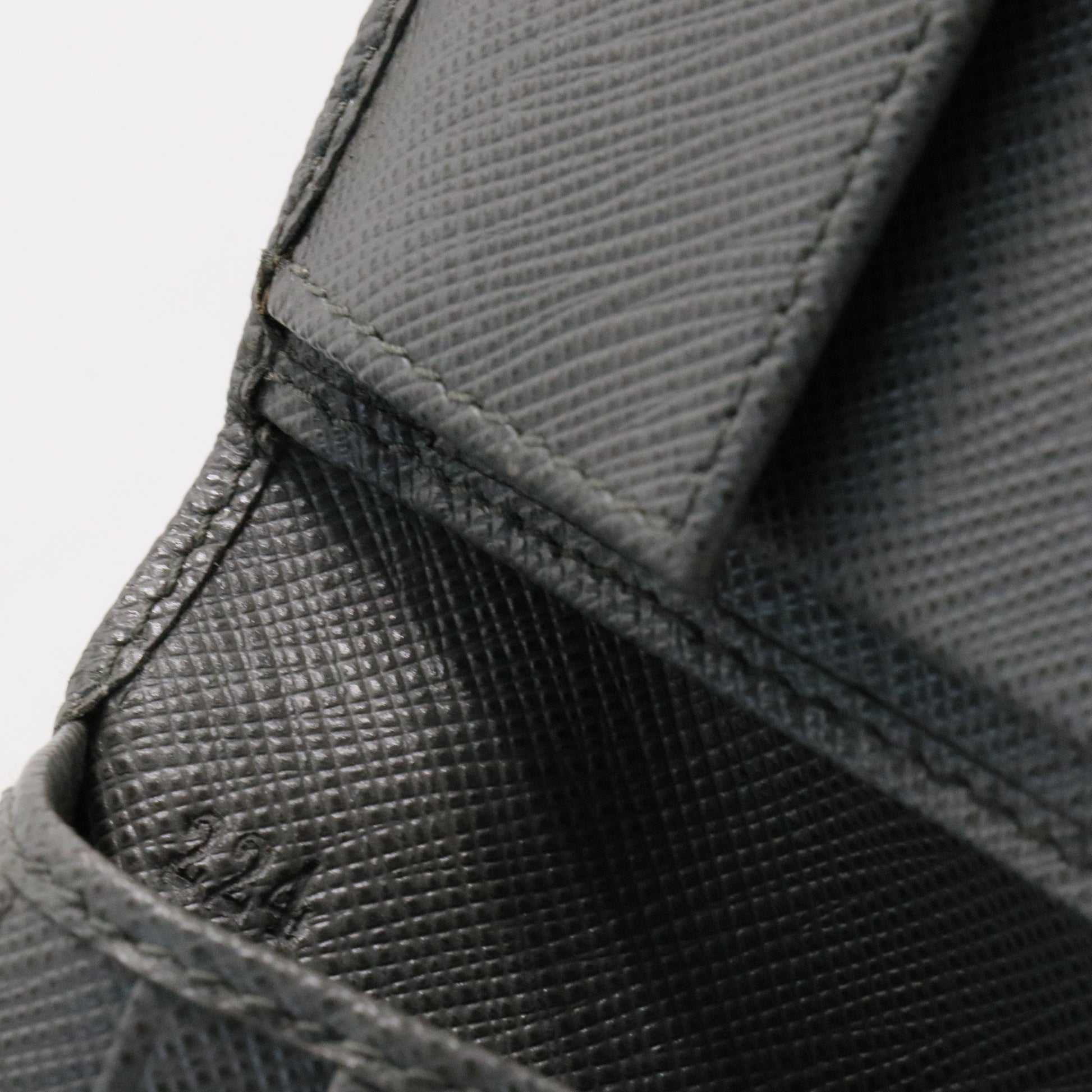 PRADA GREY SAFFIANO BIFOLD WALLET