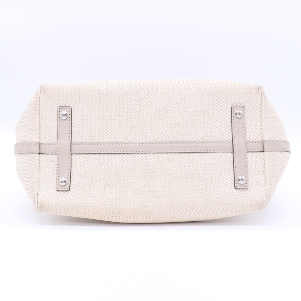 Burberry Grey/White Pebbled Leather Medium Belt Bag Twins LDJ3115