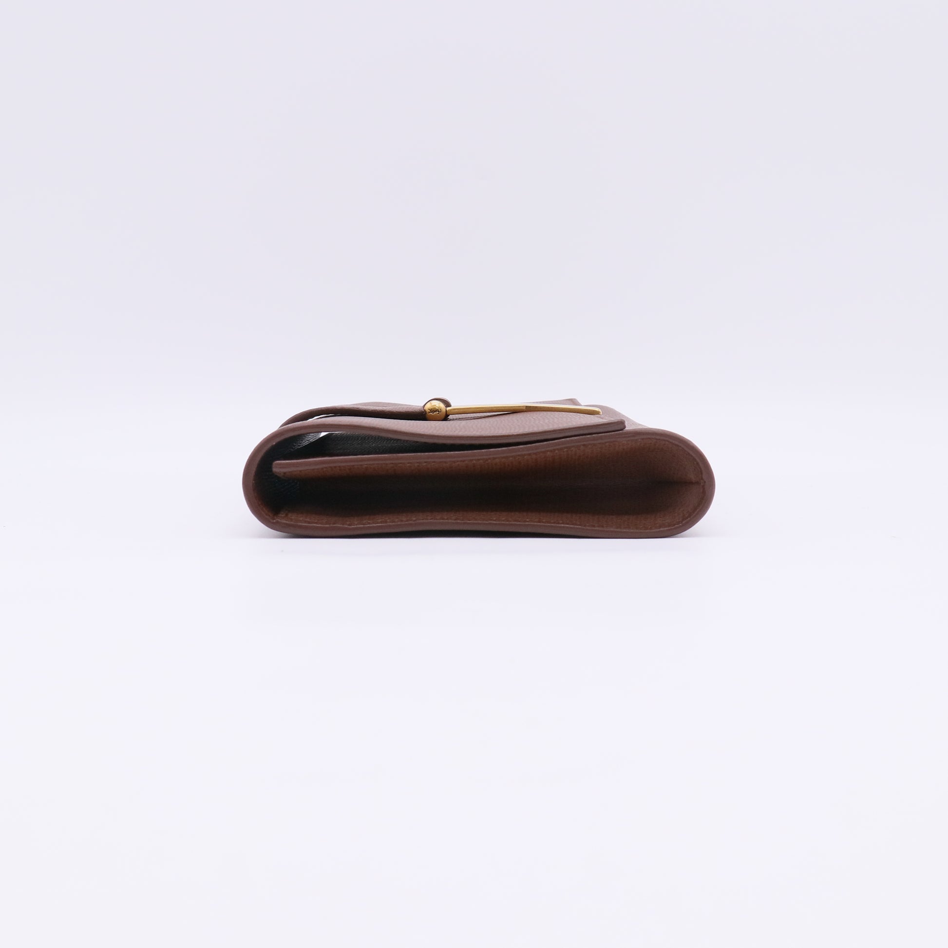 Yves Saint Laurent Brown Leather Cabas Chyc Clutch B23528