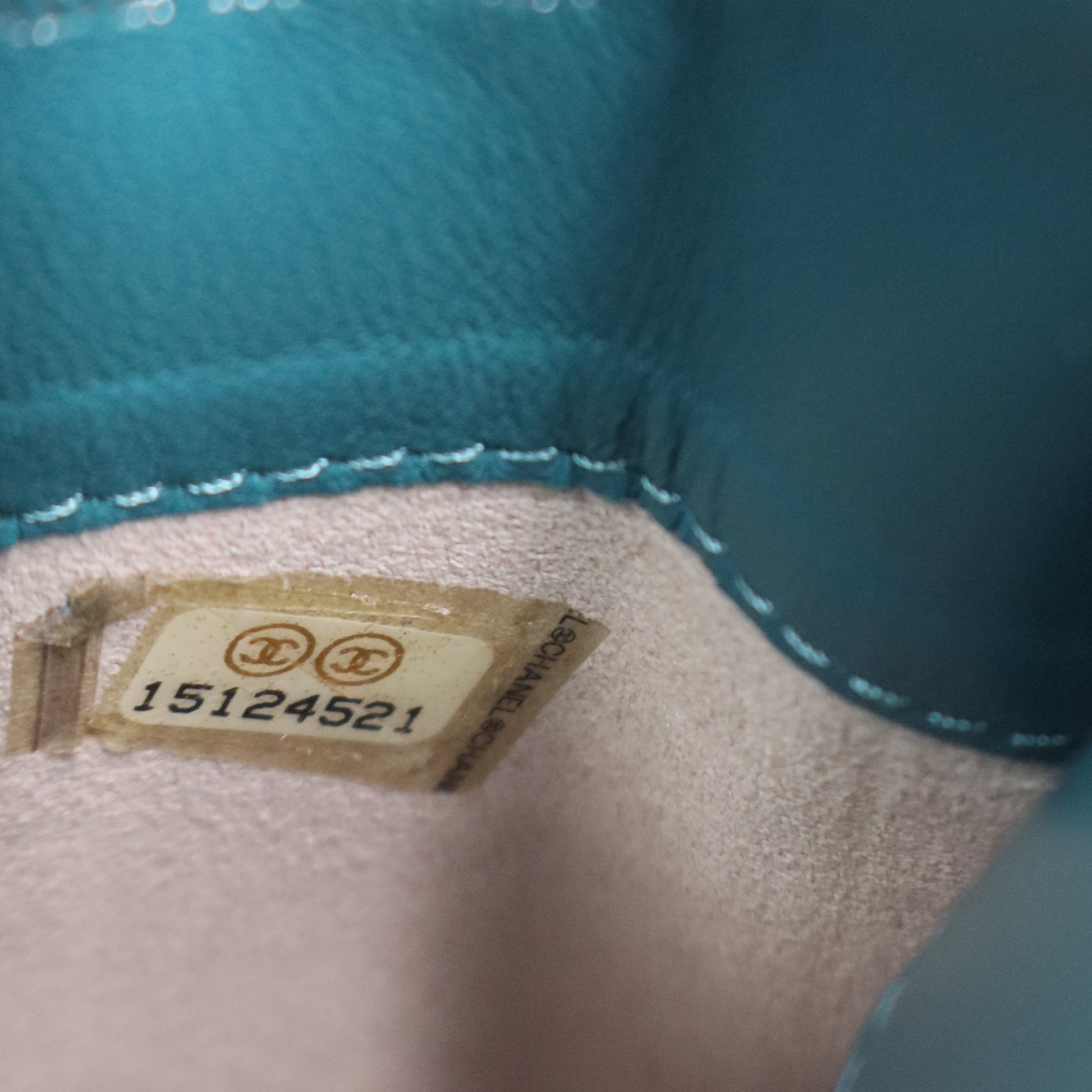 Chanel Sky Blue CC Classic Card Holder Twins LDJ3109