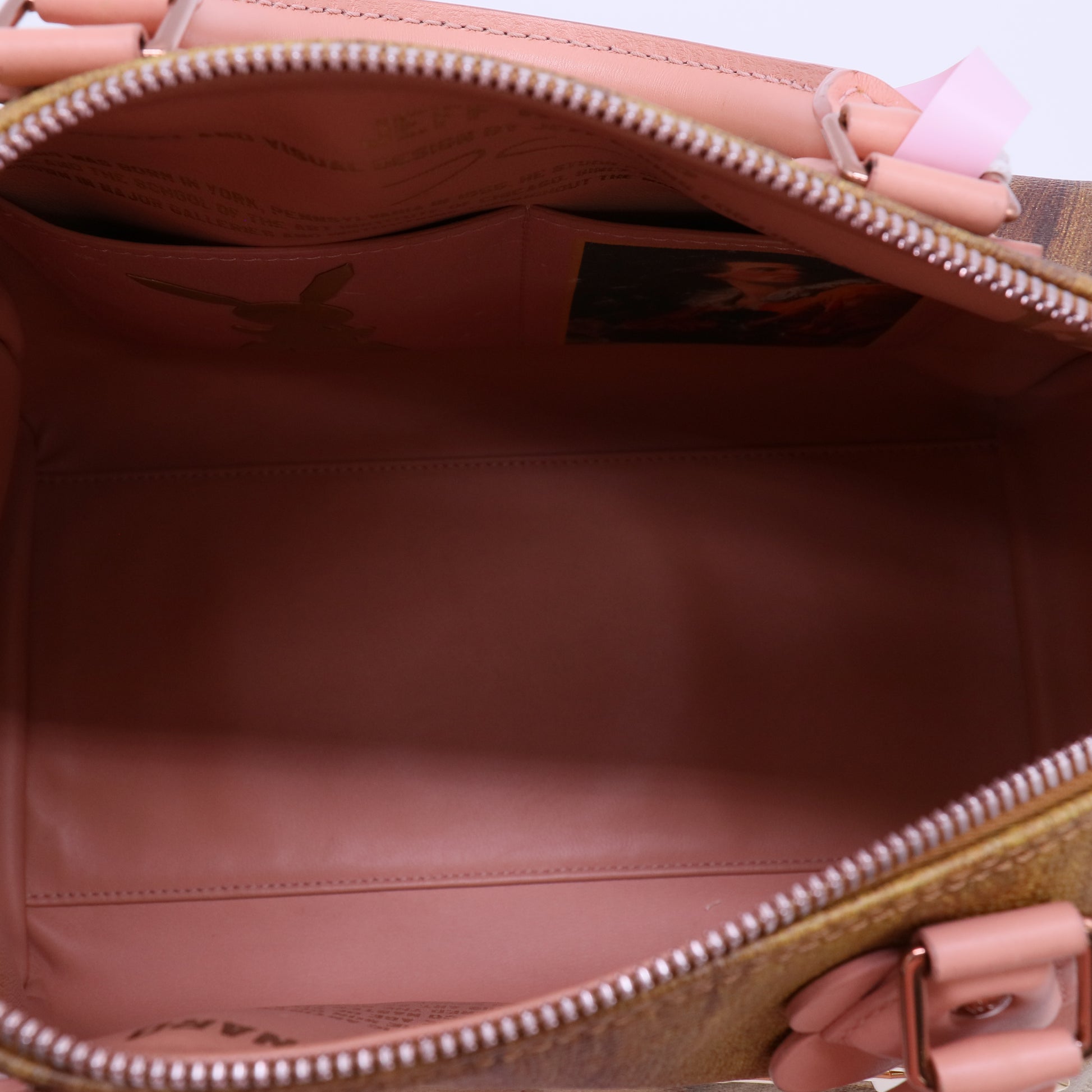 Speedy Handbag Limited Edition Jeff Koons Da Vinci Print Canvas 30 Twins LDJ4237