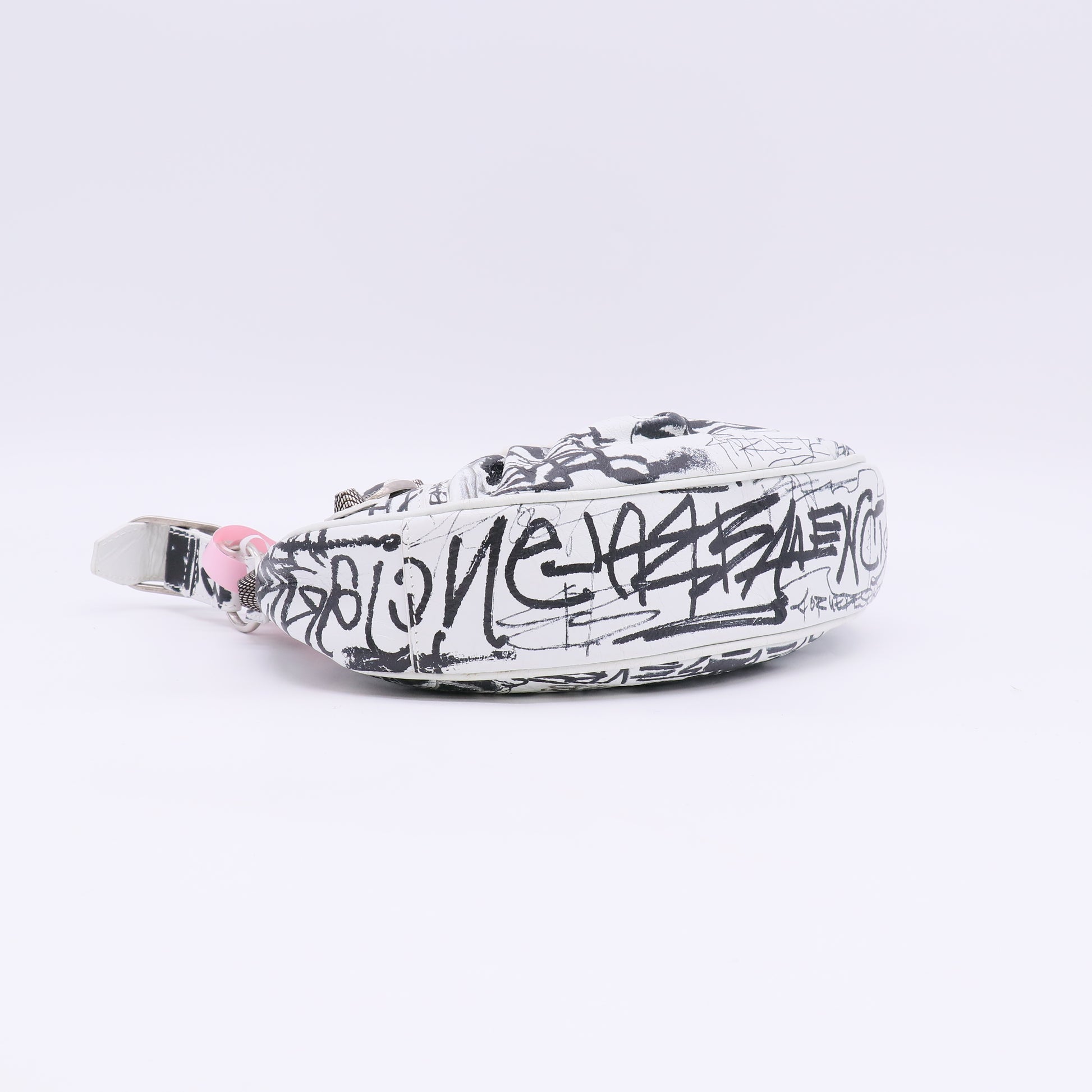 Le Cagole XS Shoulder Bag Black/White Graffiti twins LDJ5715