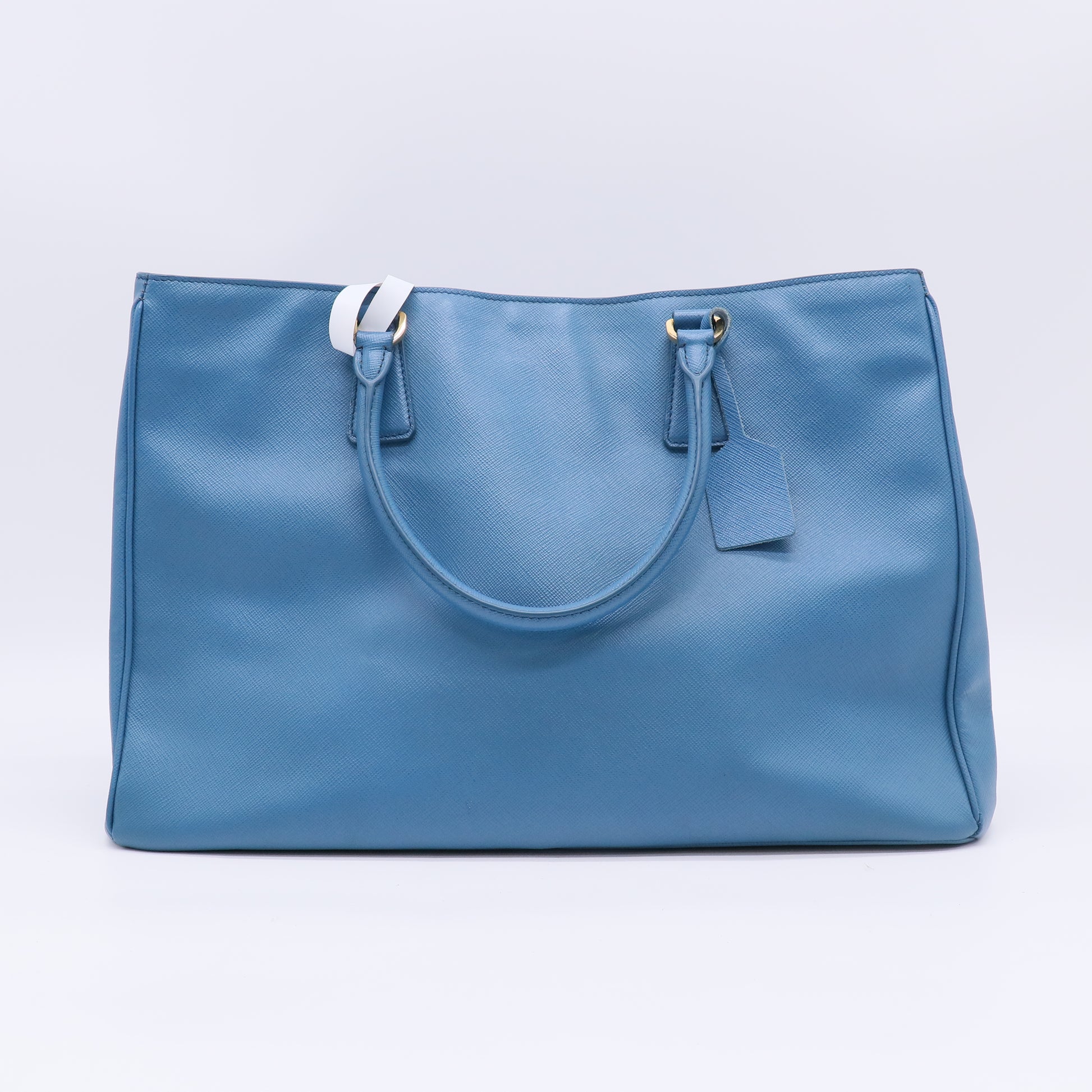 Prada Cobalto Saffiano Lux Leather Tote Bag  twins B23392